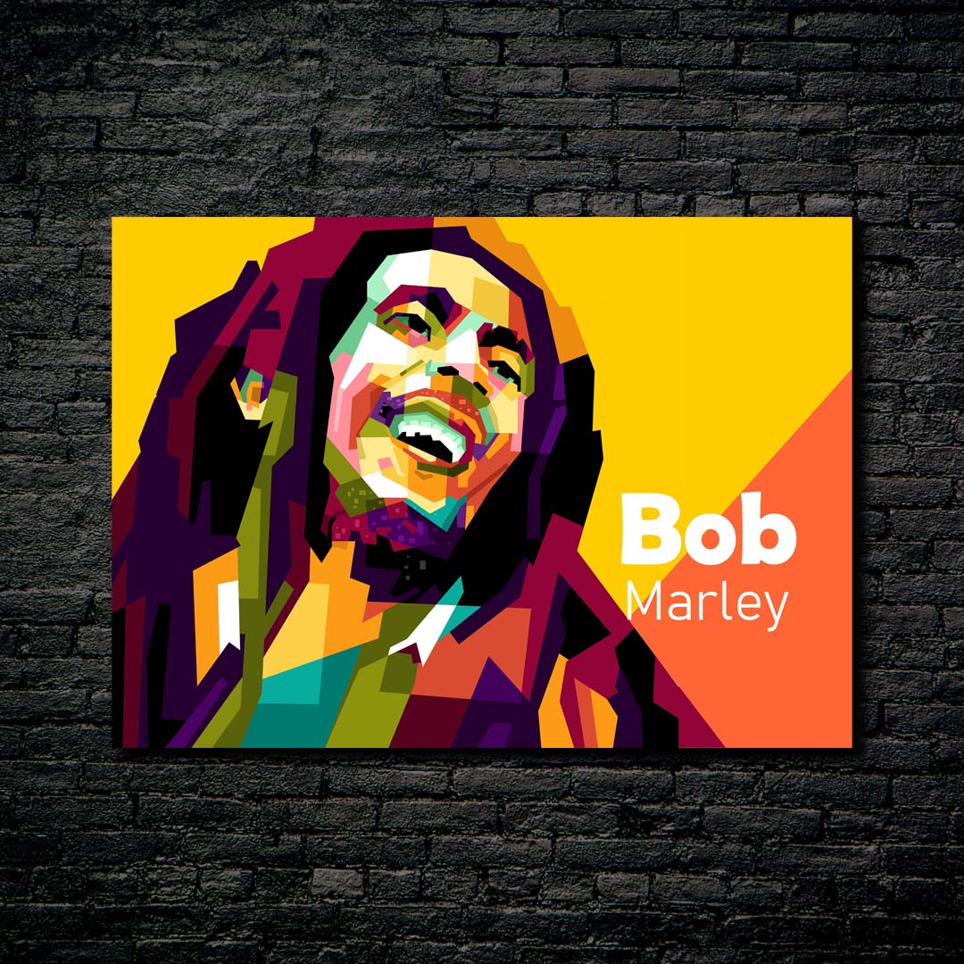 Icon reagge Bob Marley in fantasy legend