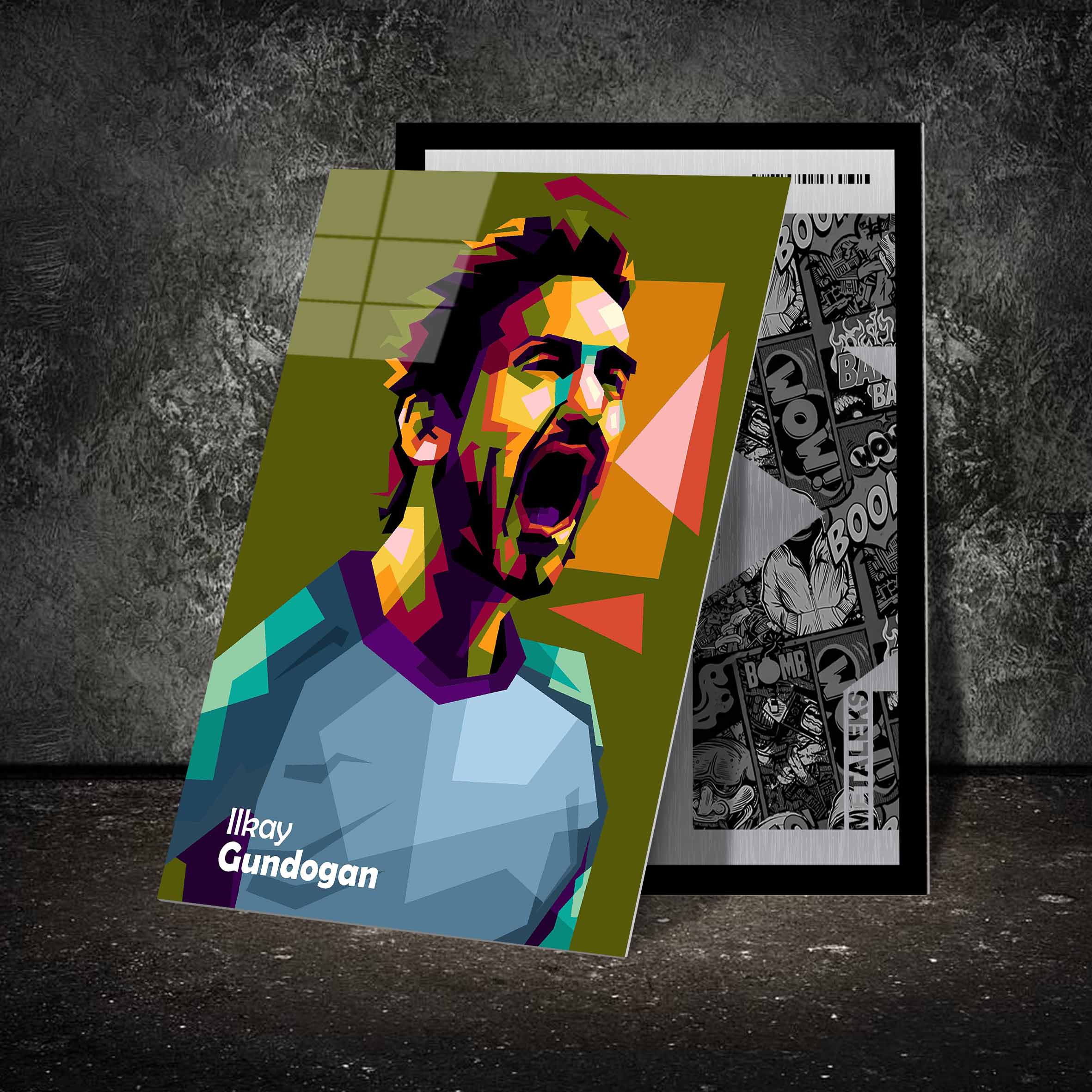 Ilkay Gundogan in best pop art 2023