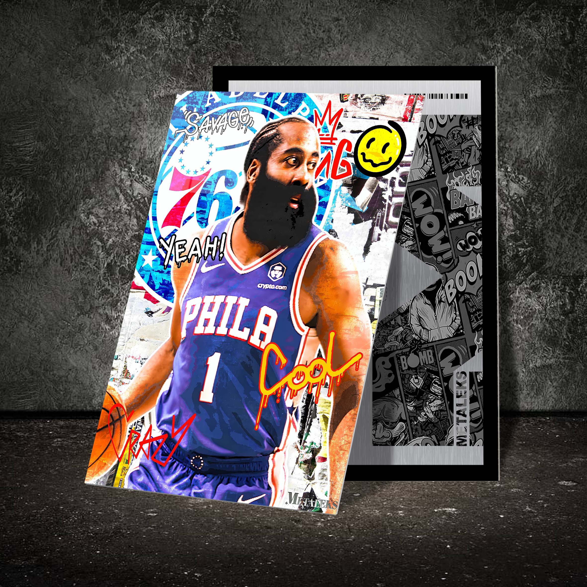 James Harden Philadelphia Sixers Graffiti