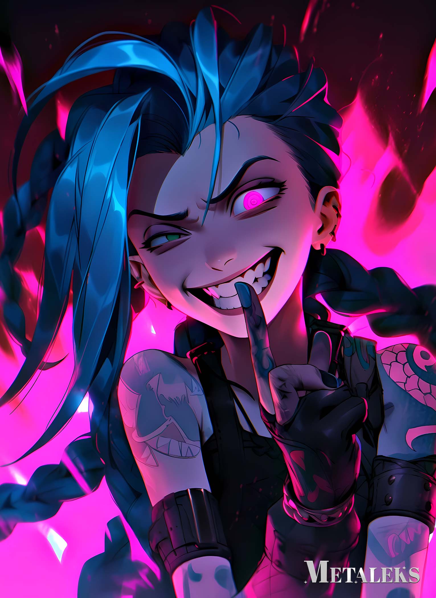 Jinx evil smile from arcane