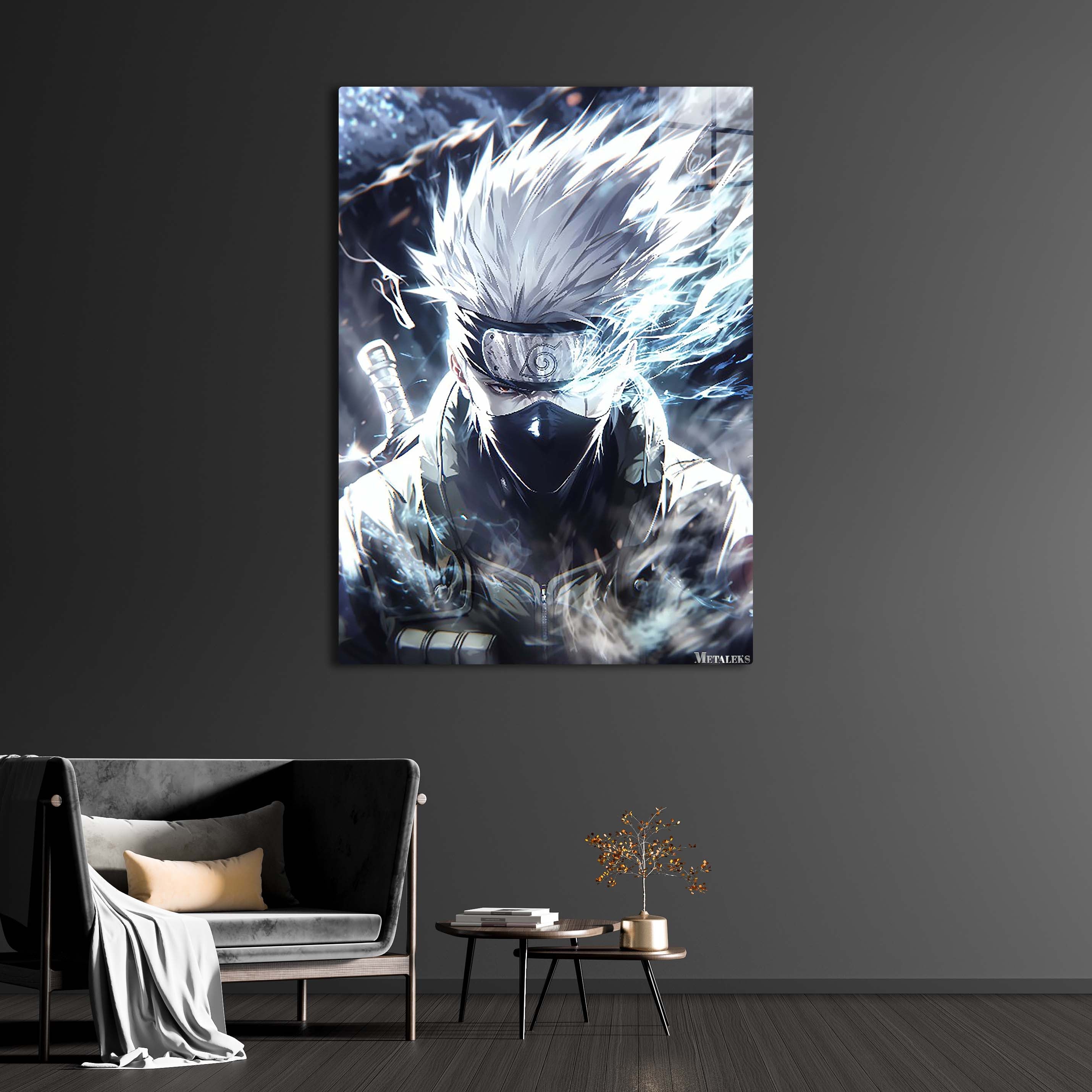 Kakashi Hatake Blue Artwork-Artwork by @BaisArt