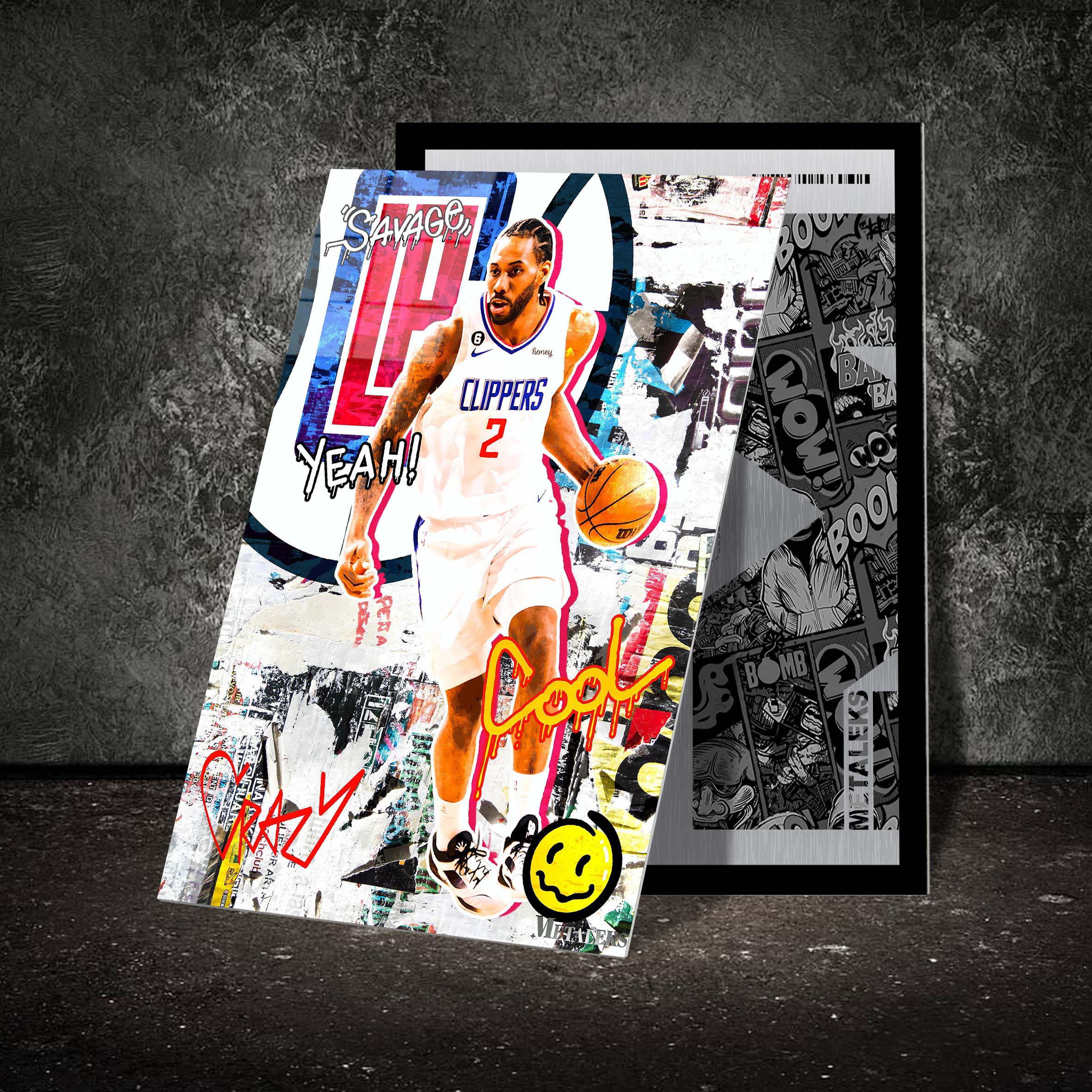 Kawhi Leonard LA Clippers Graffiti