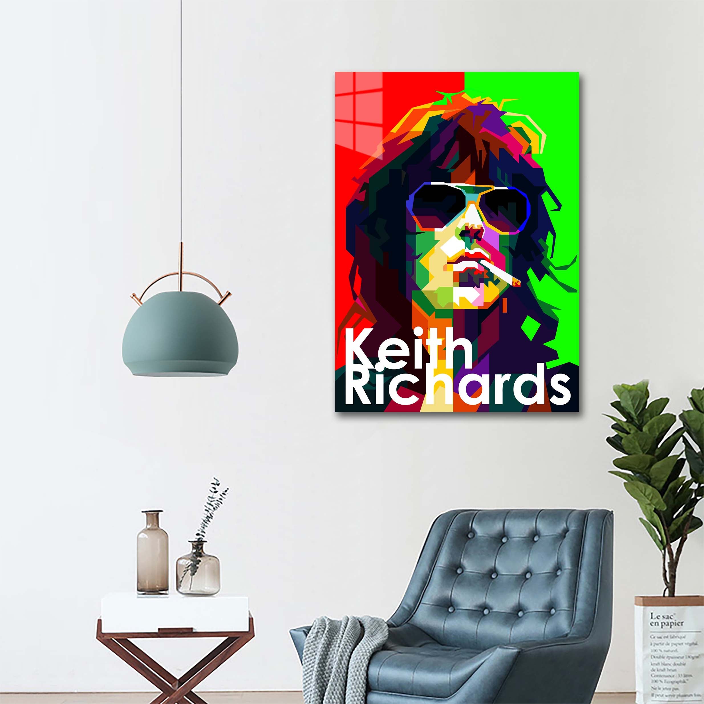 Keith Richards Pop Art WPAP