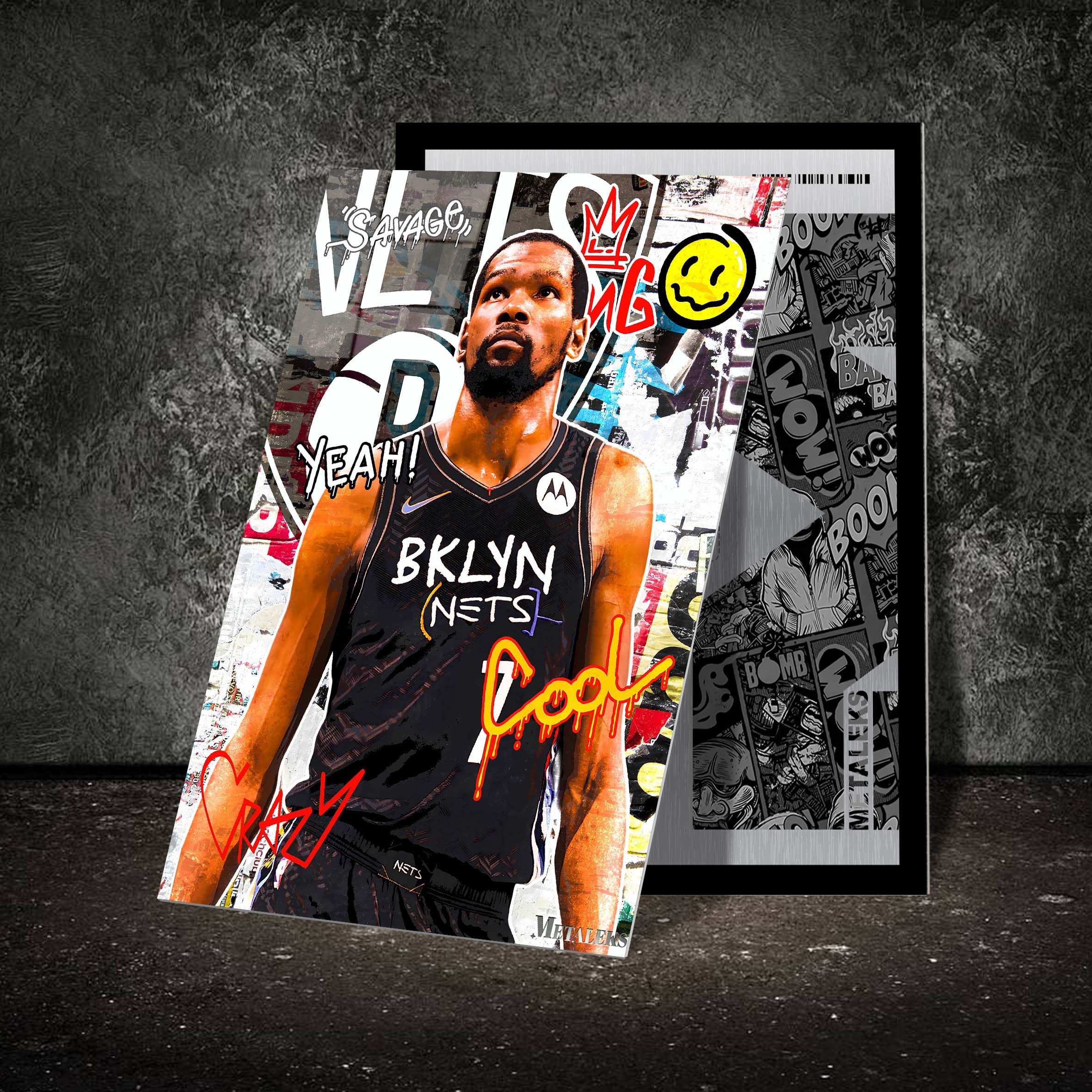 Kevin Durant Brooklyn Nets Graffiti