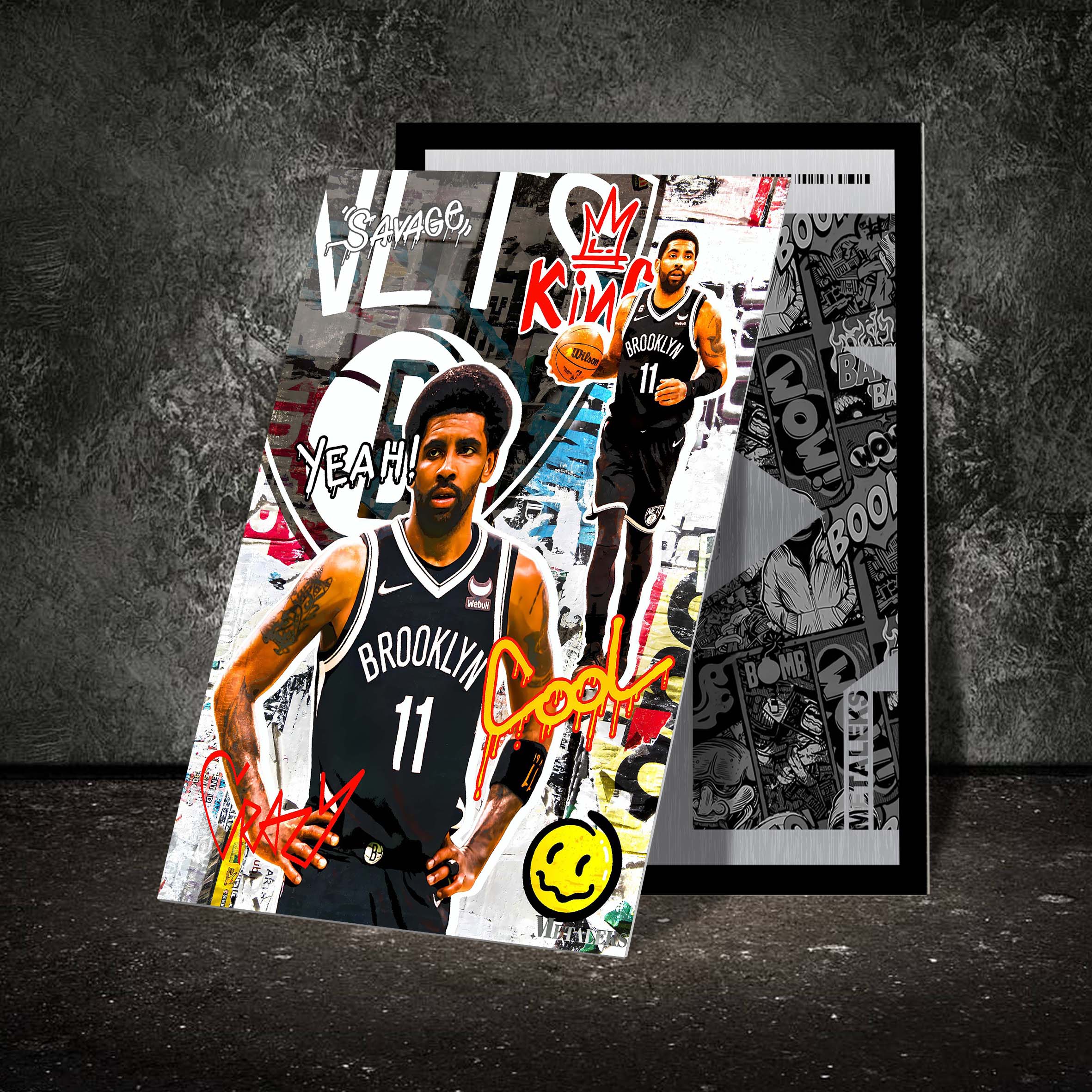 Kyrie Irving Brooklyn Nets Graffiti