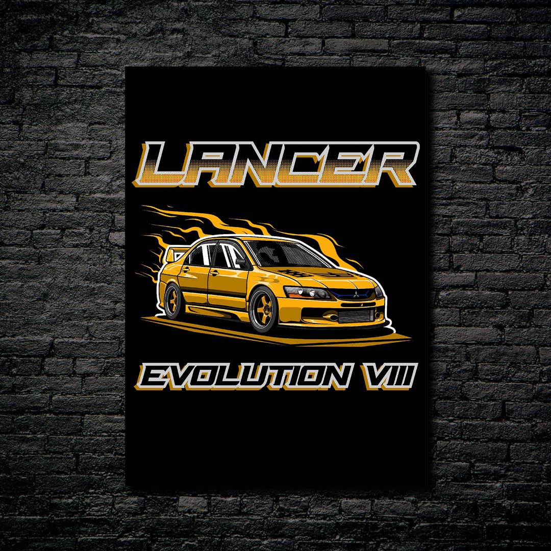 Lancer Evo 8 Yellow