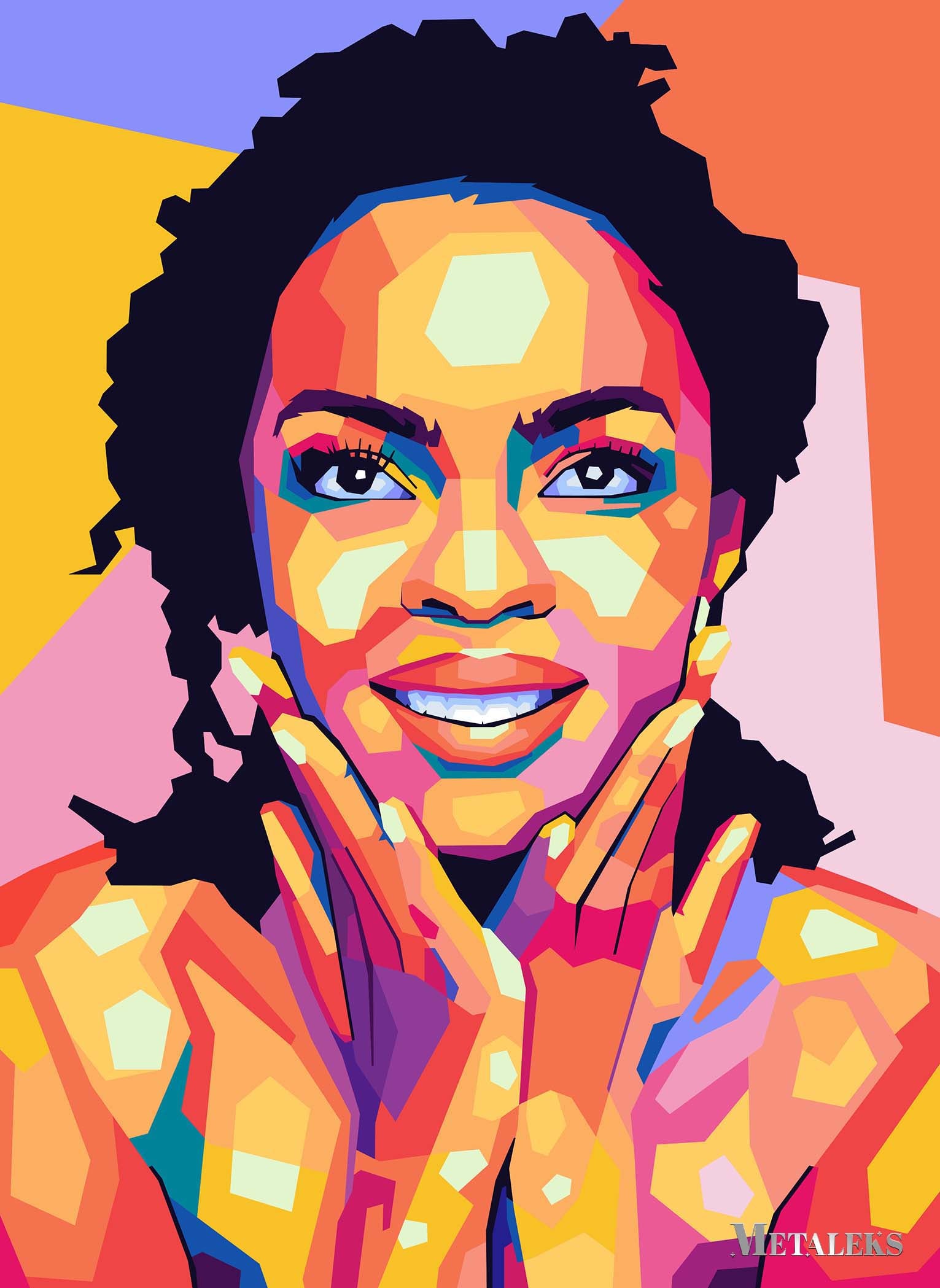 Lauryn Hill Wpap pop art