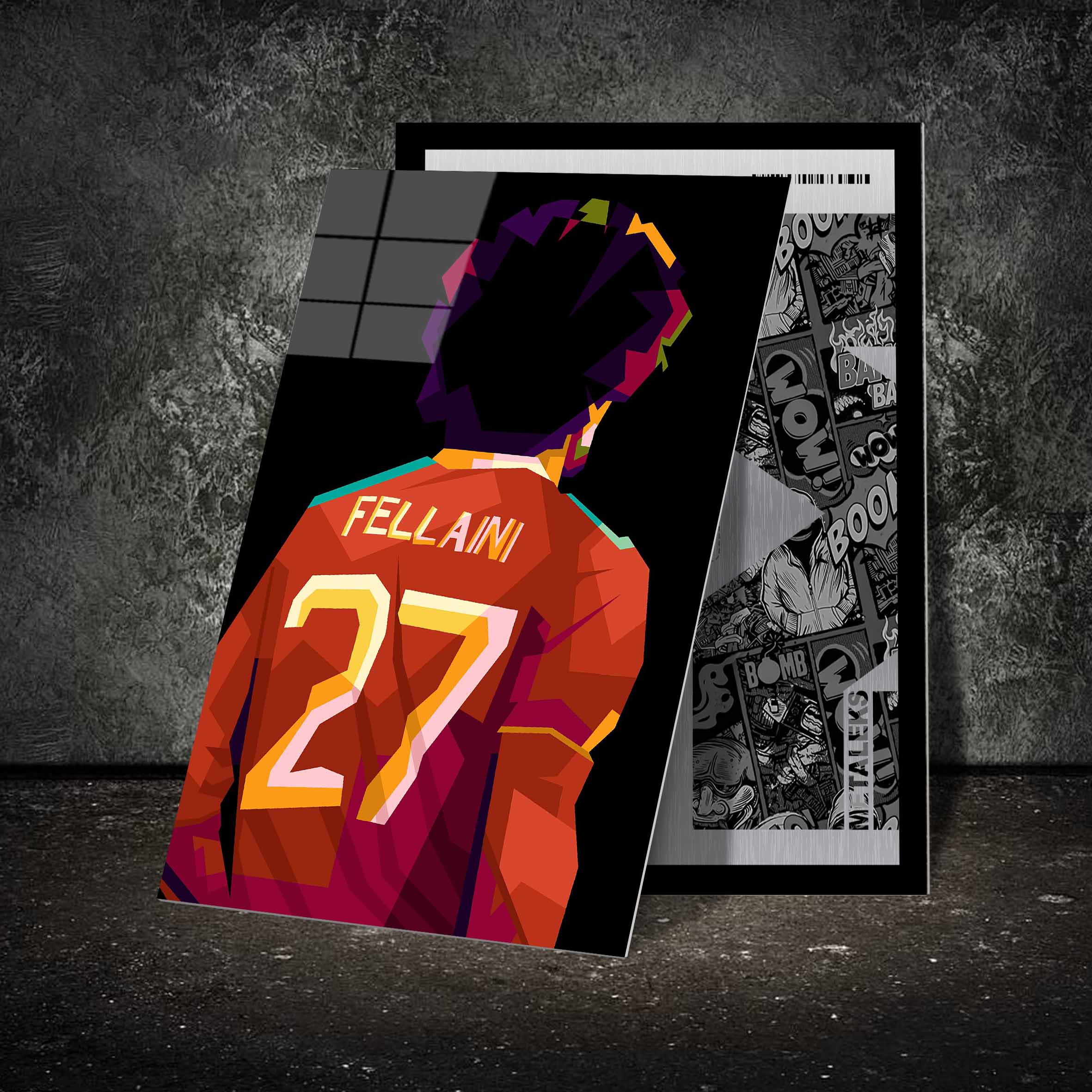 Legend football Fellaini in pop art