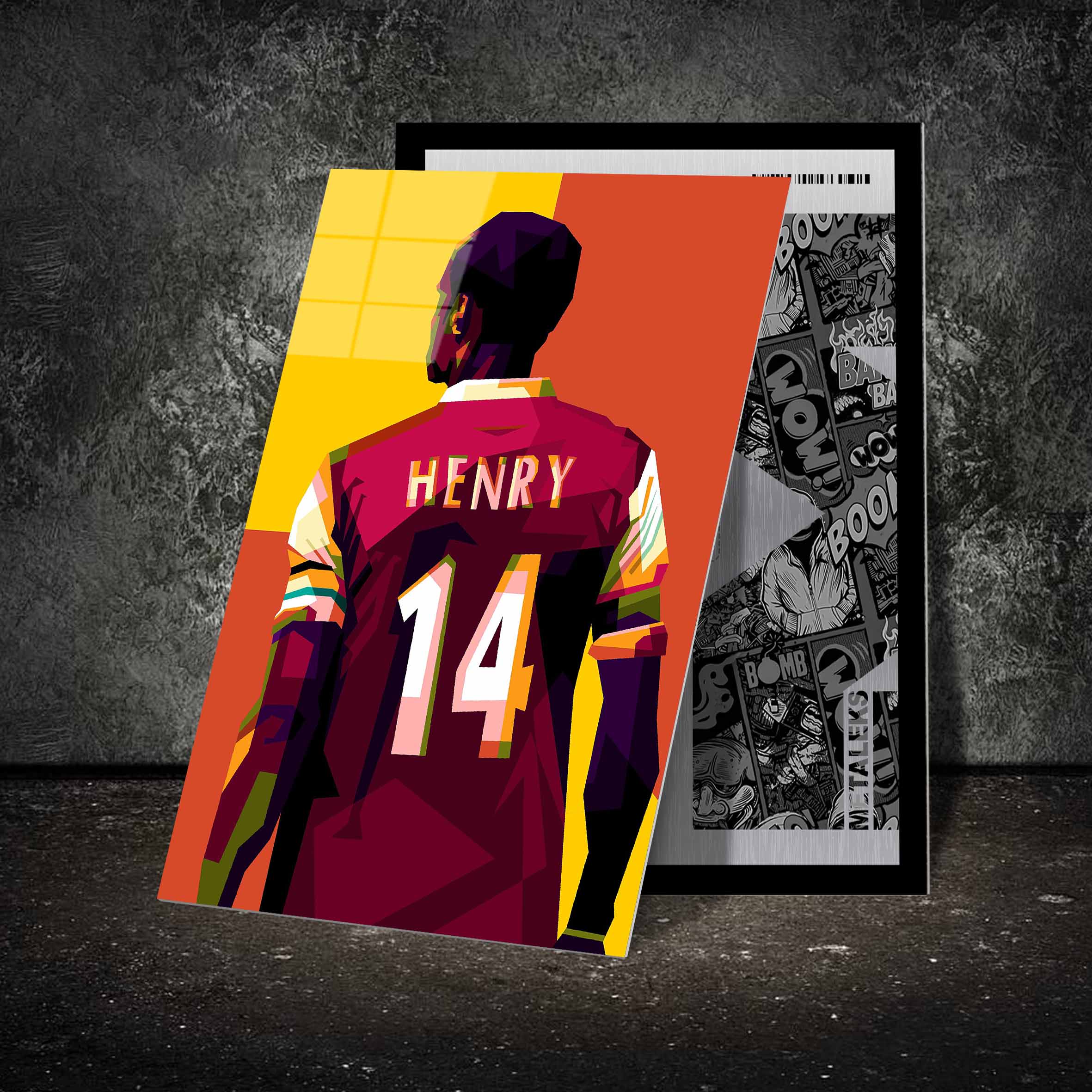 Legend football Thiery henry in wpap art