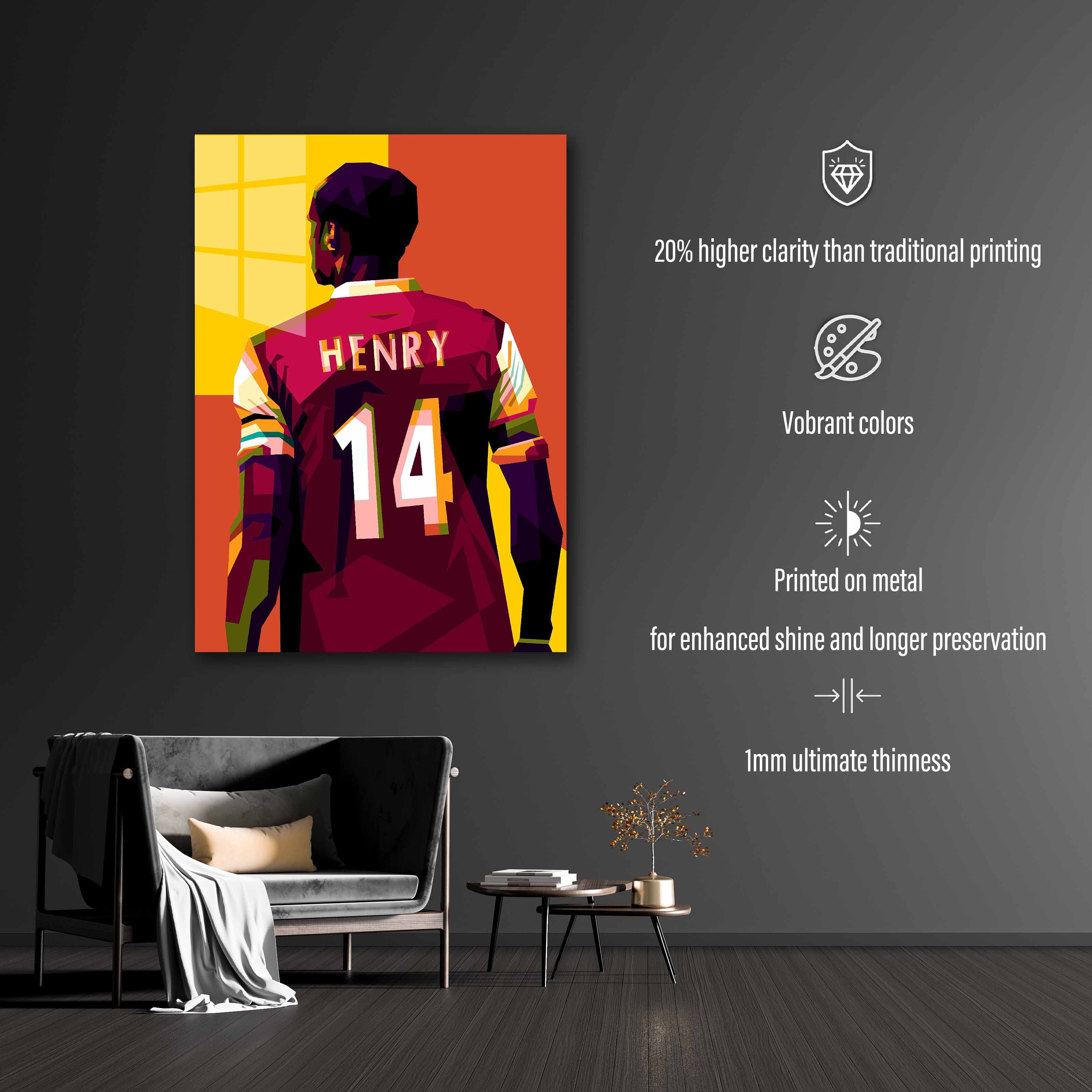 Legend football Thiery henry in wpap art