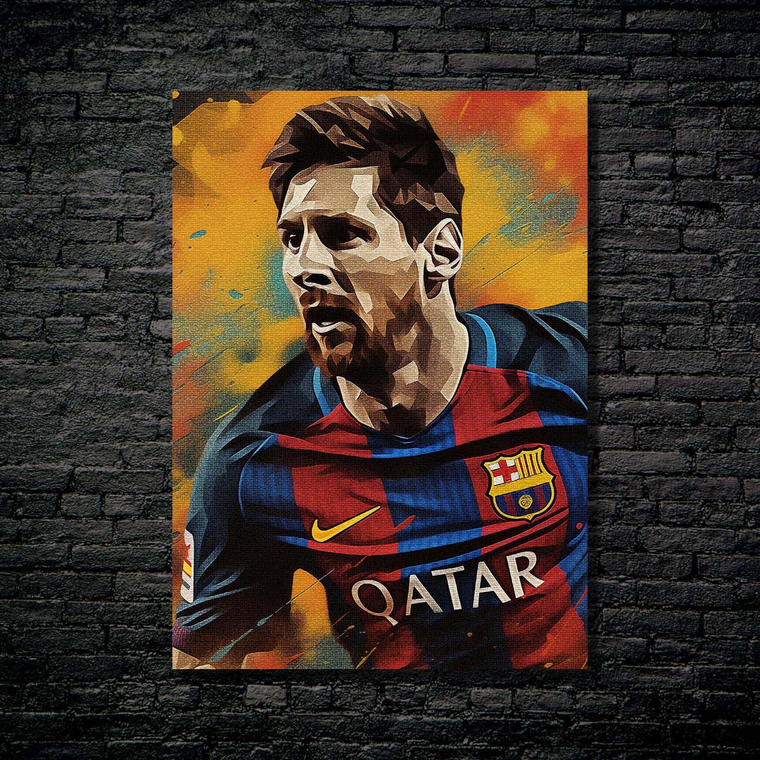 Lionel Messi Colorful