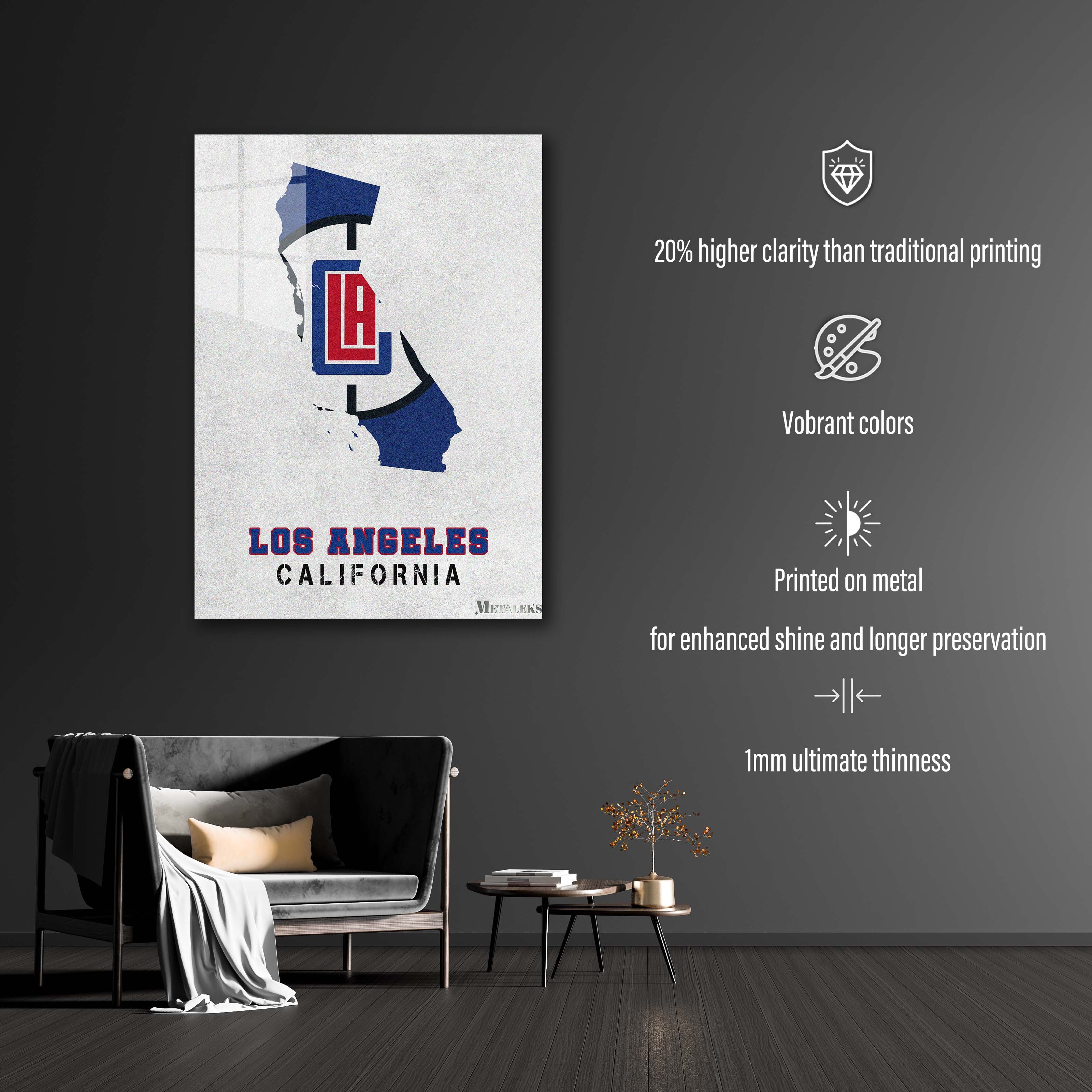 Los Angeles Clippers California State Map