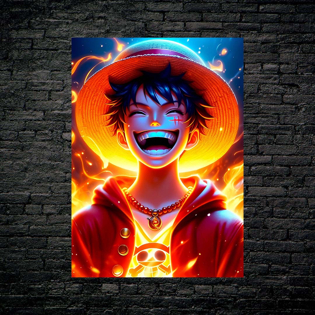 Luffy laughing