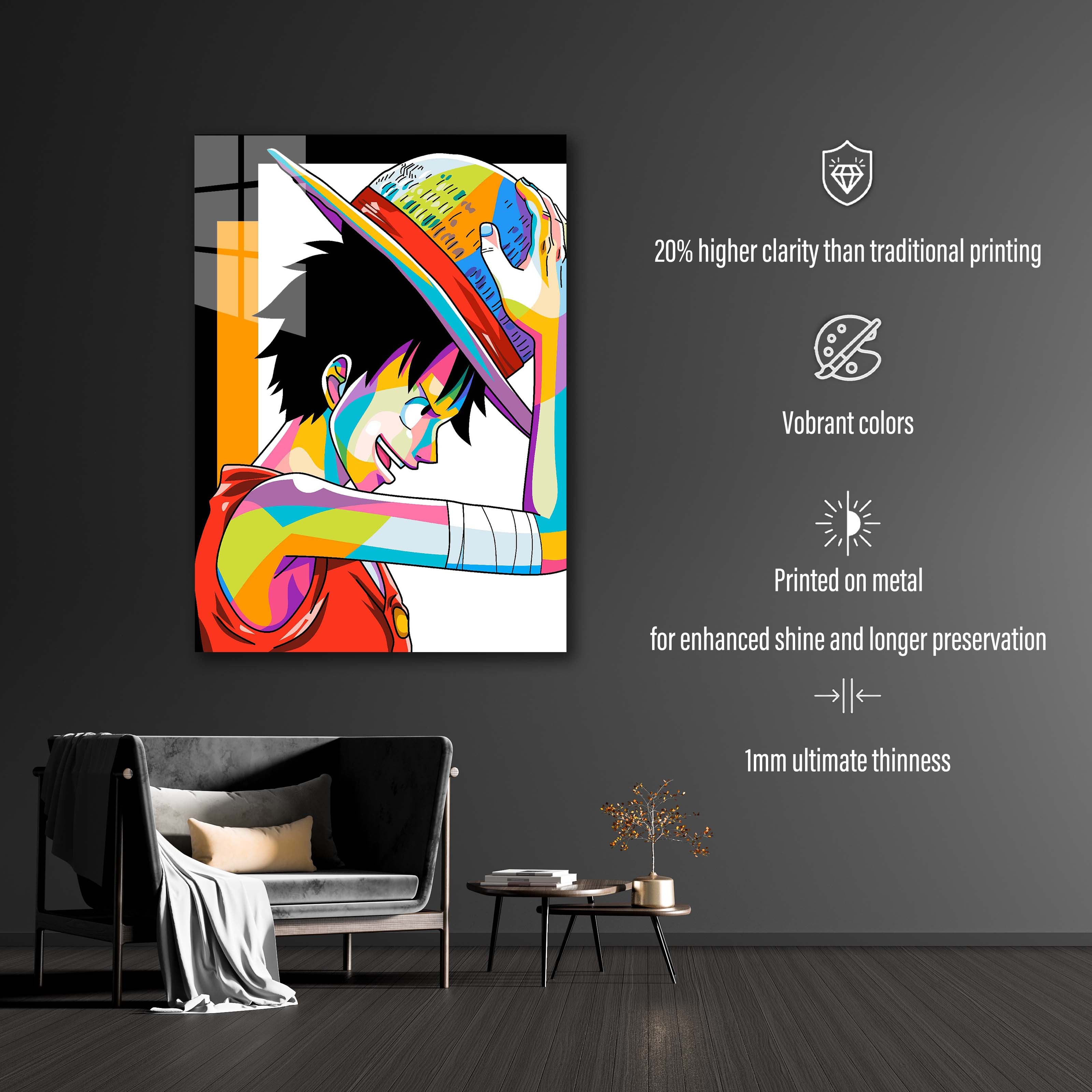 Luffy the Mugiwara in WPAP Style