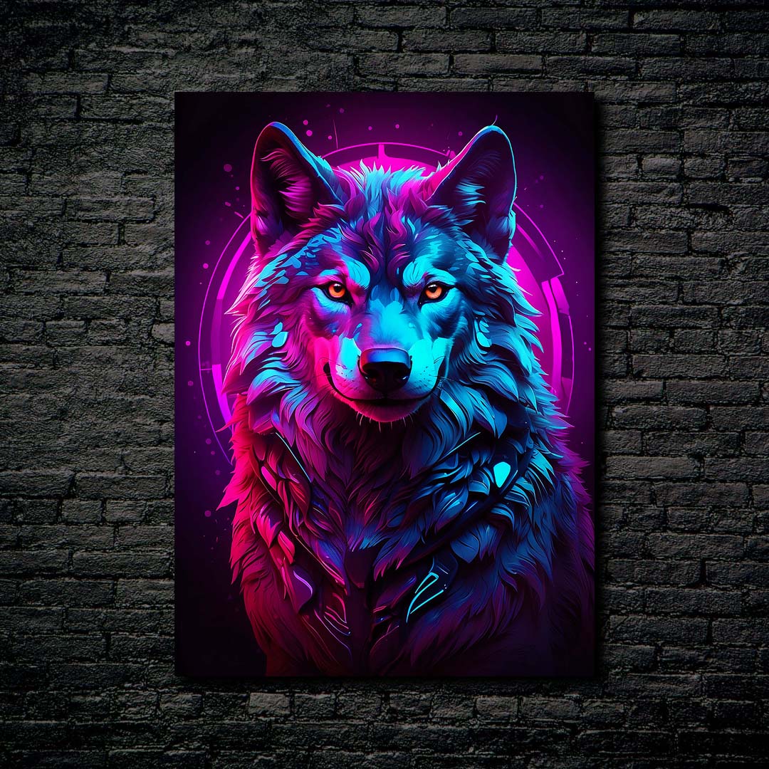 Luminous Fox_ Neon Glow