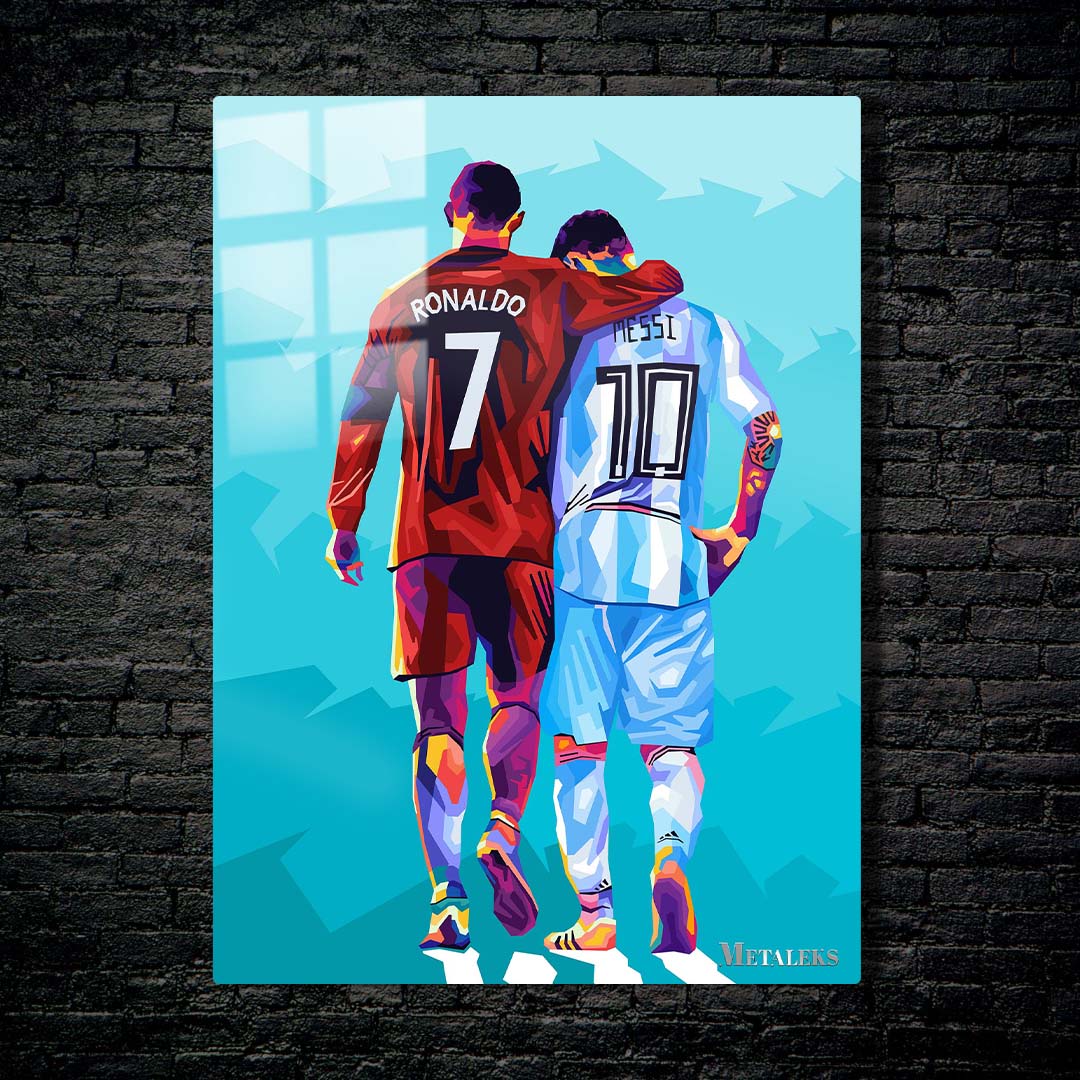 Messi And Ronaldo Wpap Popstyle