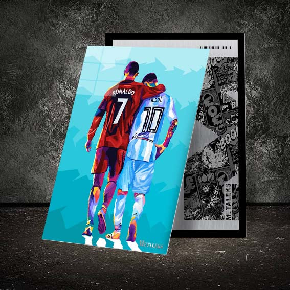 Messi And Ronaldo Wpap Popstyle