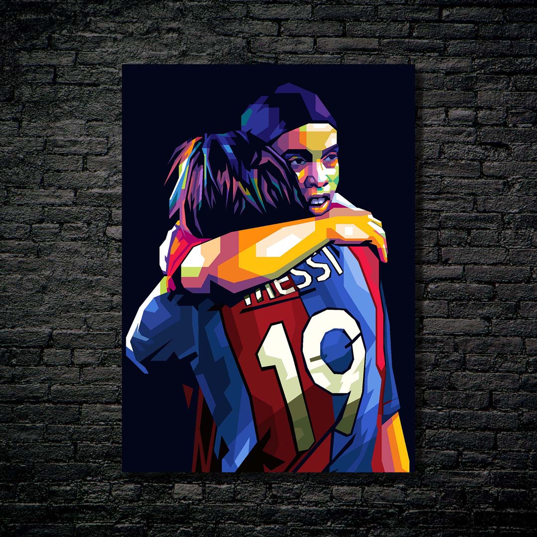 Messi and Ronaldinho