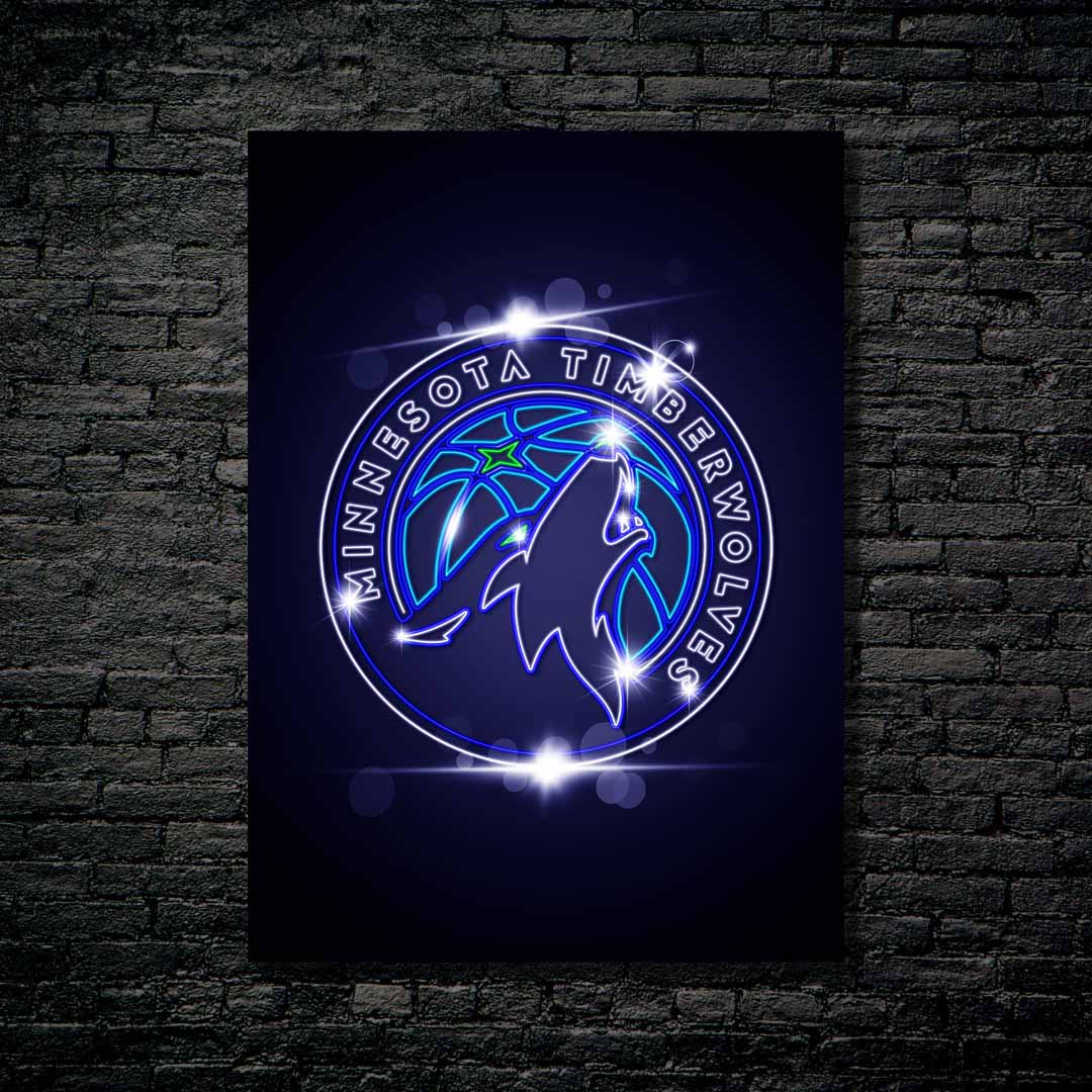 Minnesota Timberwolves Neon