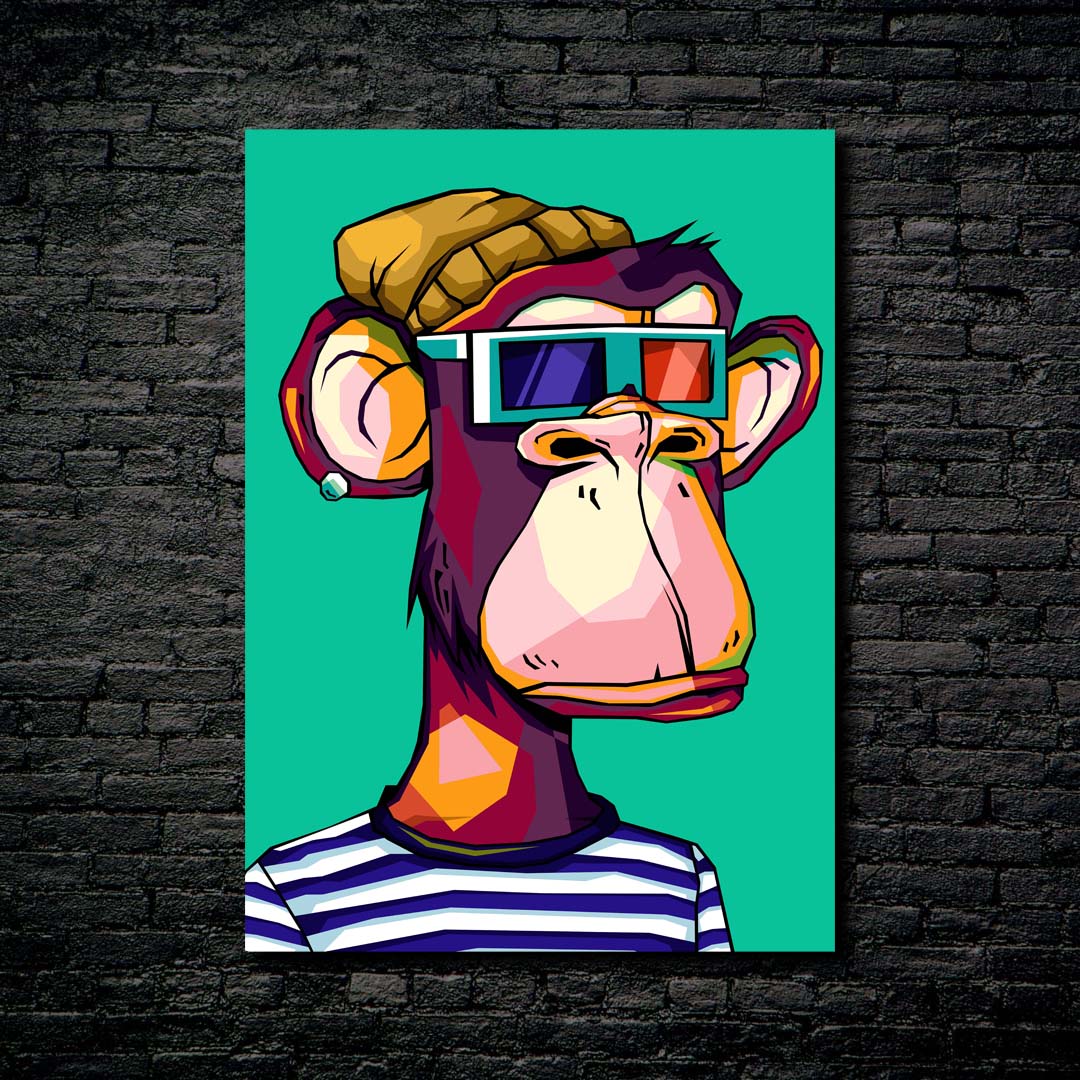 Monkey Bored Apes wpap pop art