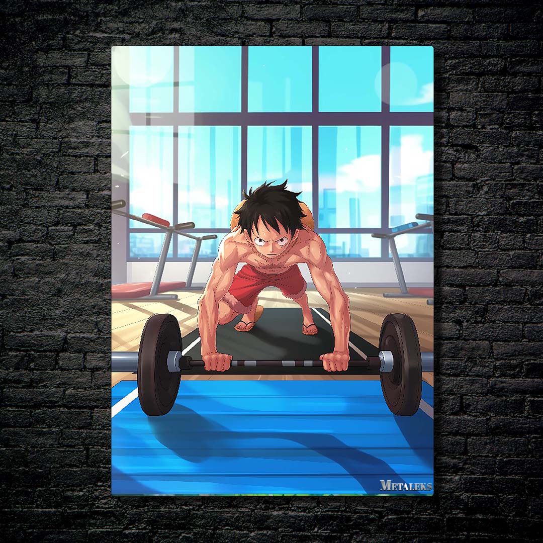 Monkey D luffy in gym