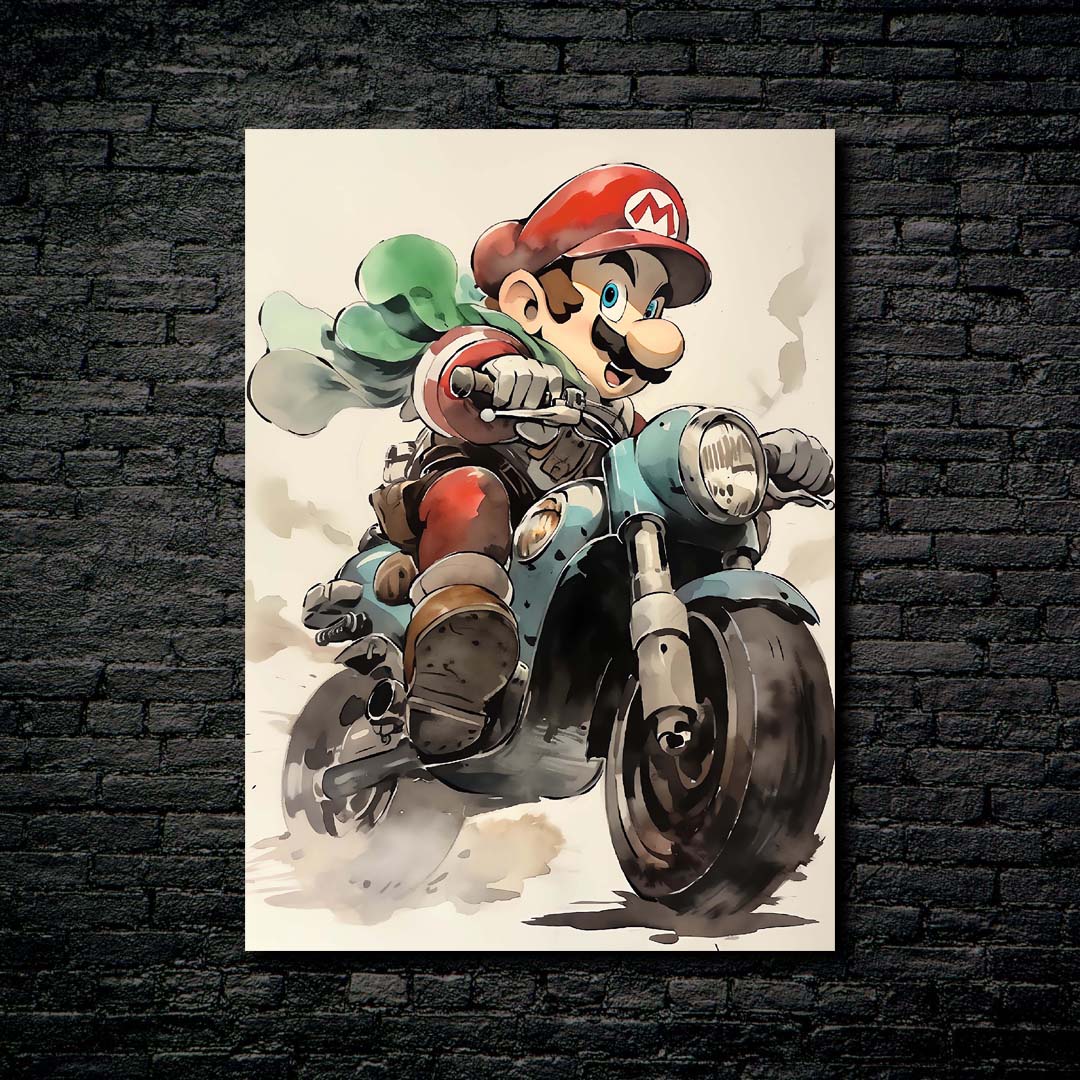 Motorcycle Rider - Mario