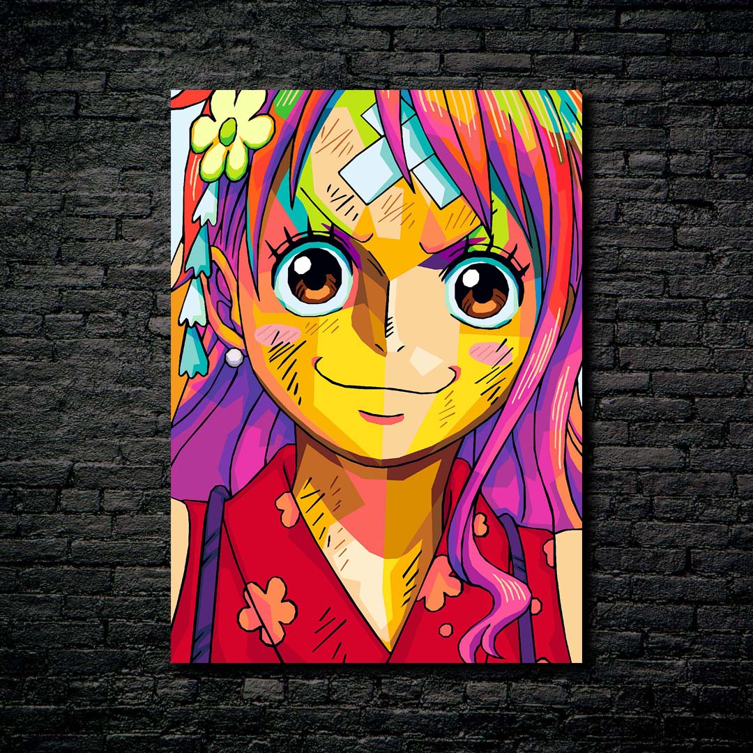 Nami one piece pop art-designed by @ FanartPopArt