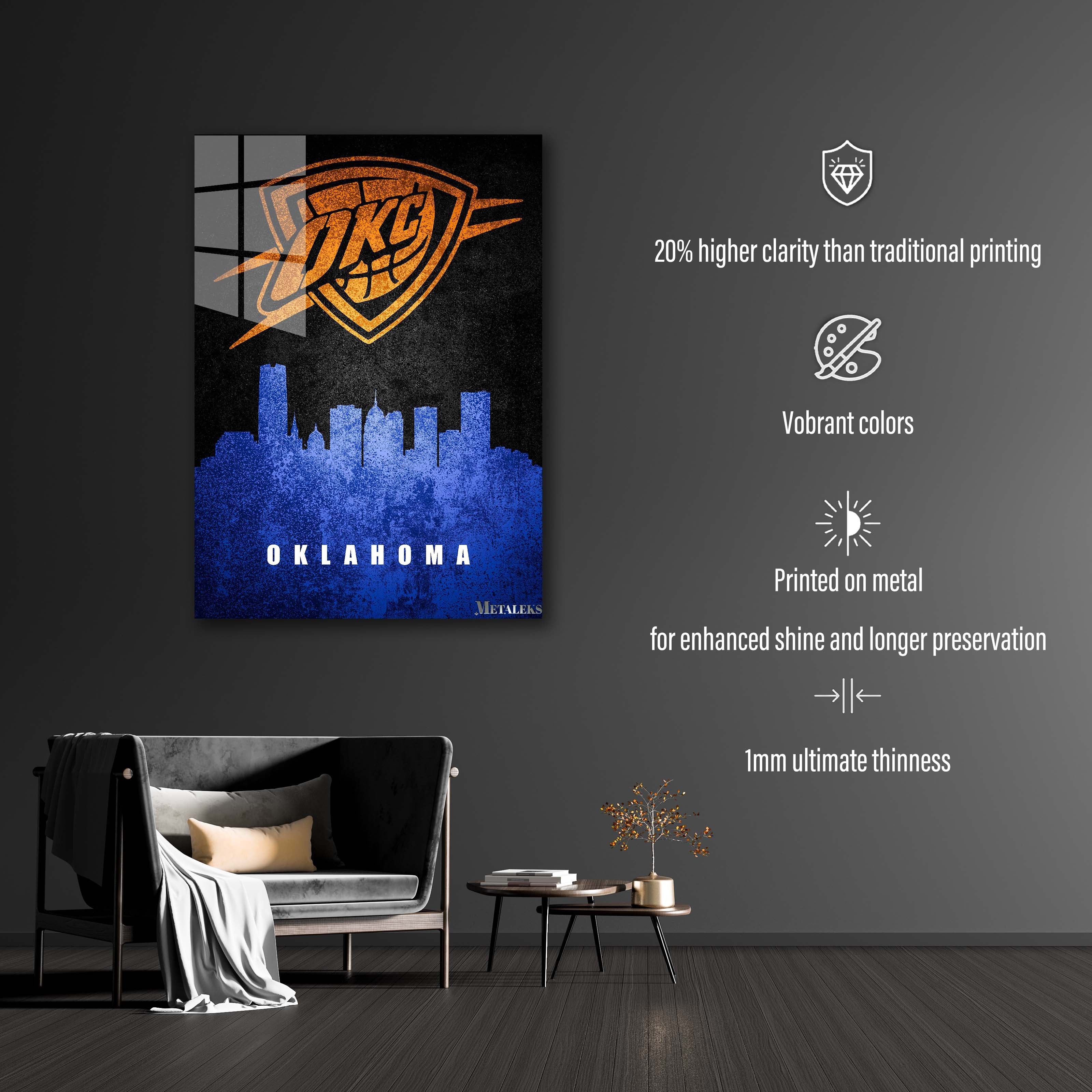 Oklahoma City Thunder Oklahoma City Oklahoma State Map