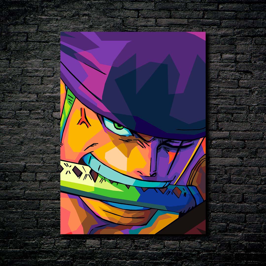 One piece zoro-designed by @ FanartPopArt