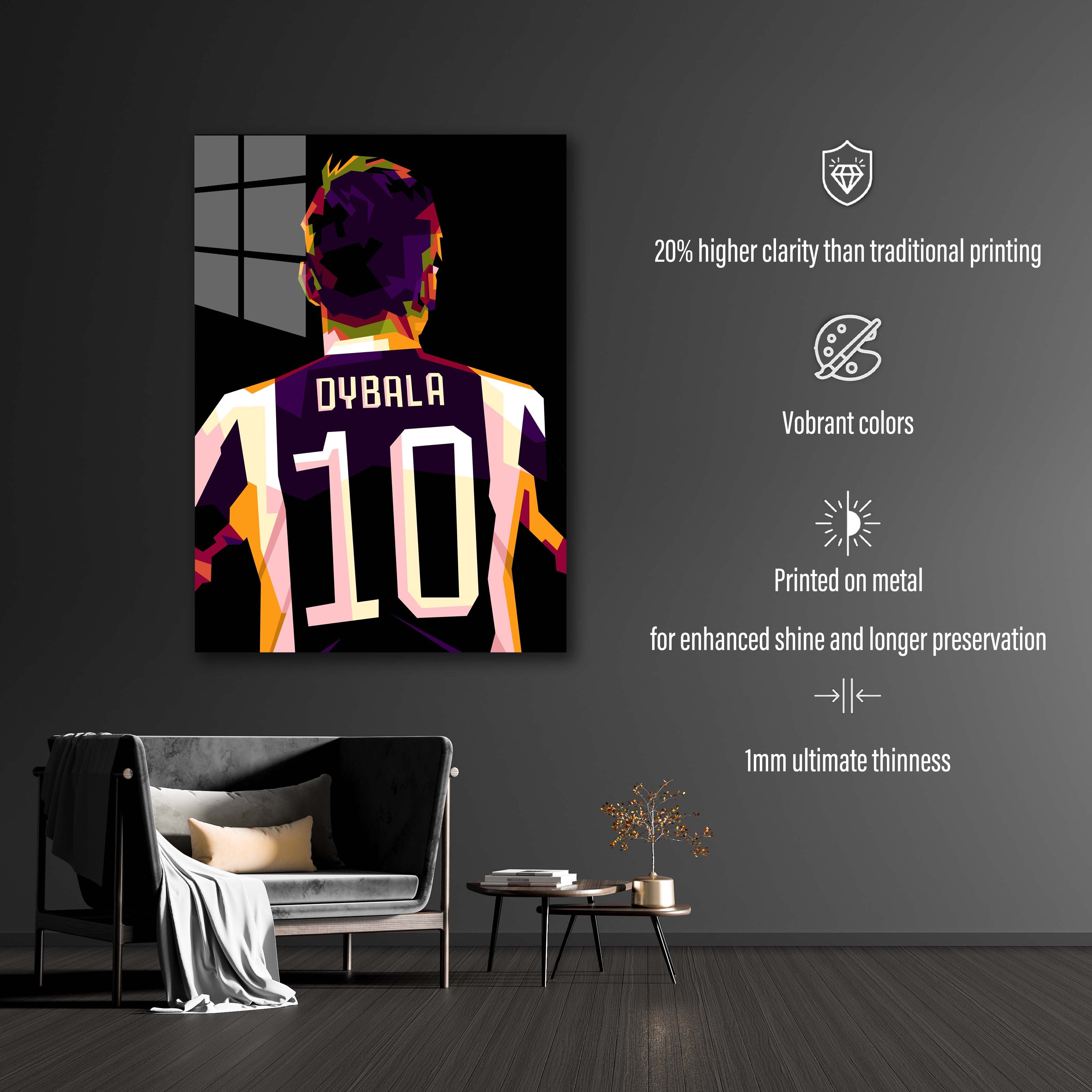 Paulo Dybala in best poster pop art