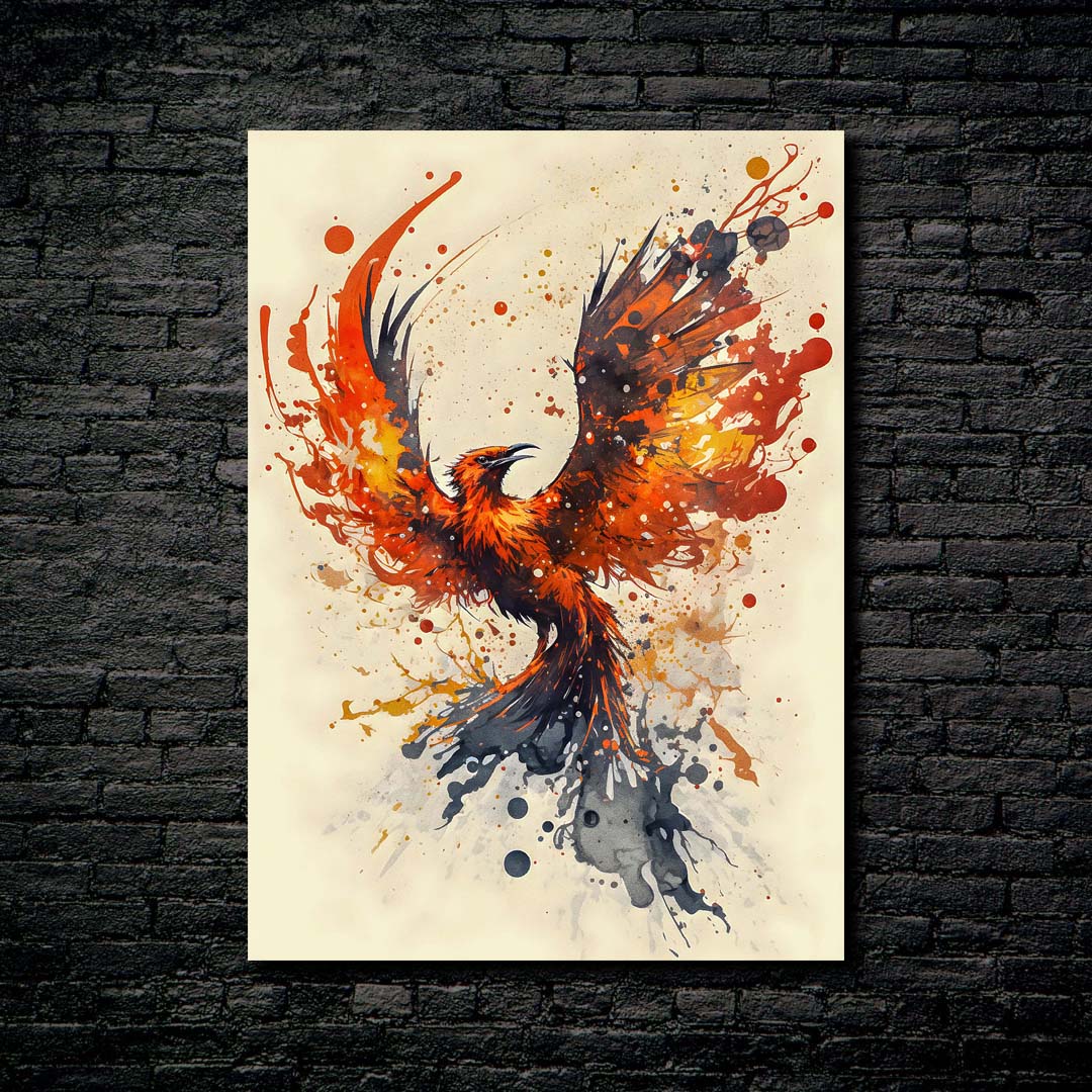 Phoenix Flying paint