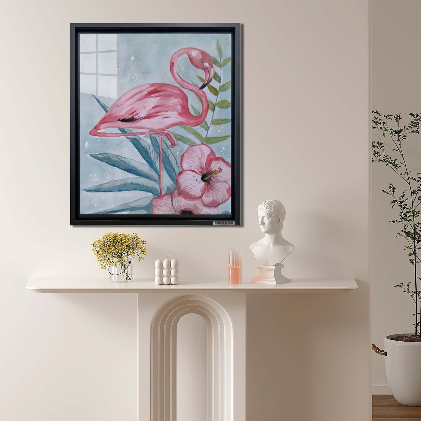 Rosa Flamingo- KUNSTWERK VON katysart.artis