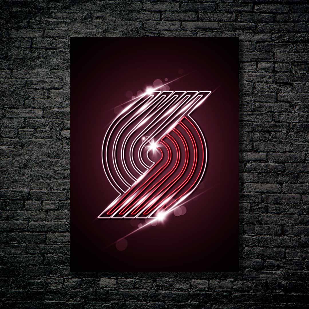 Portland Trail Blazers Neon