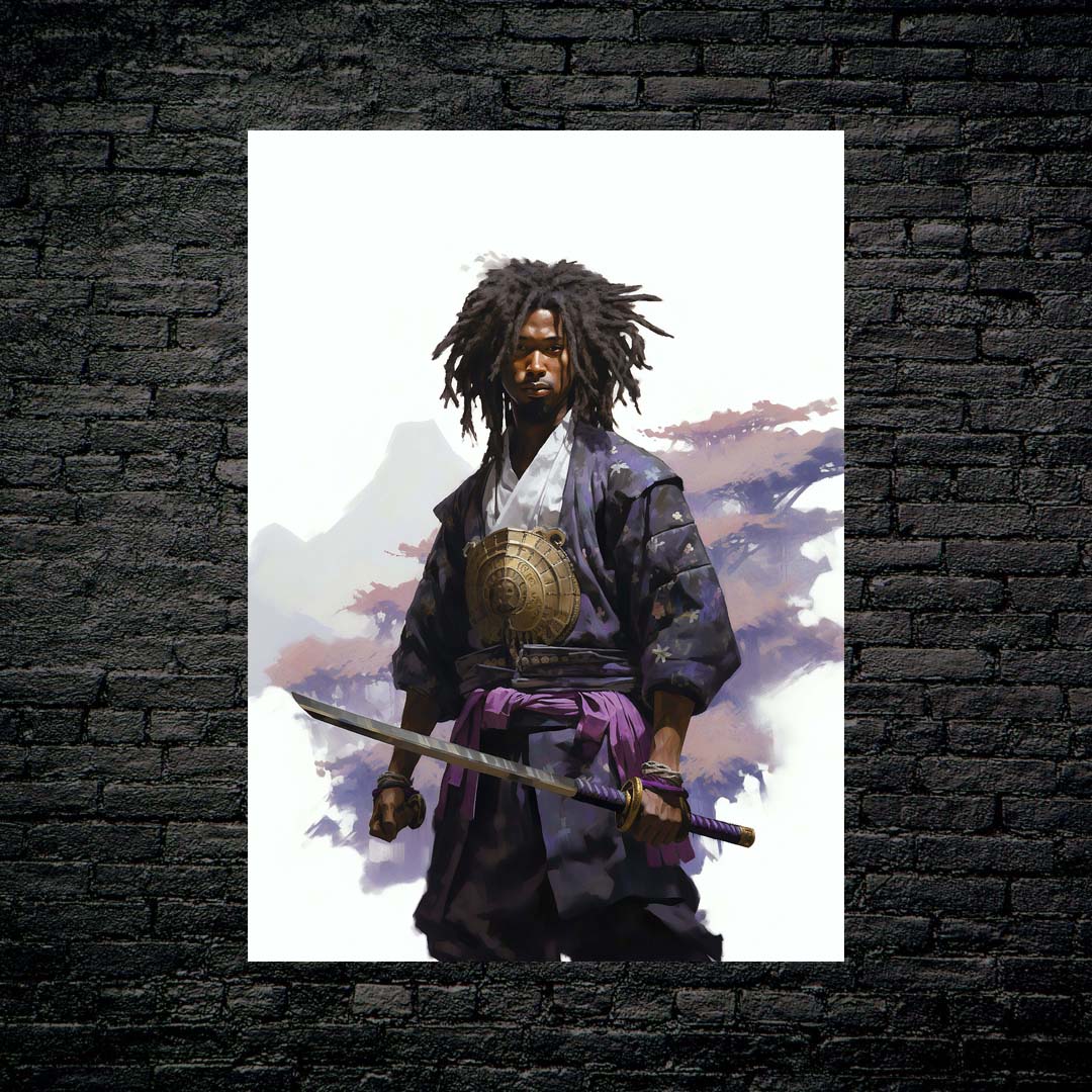 Purple Samurai Warrior