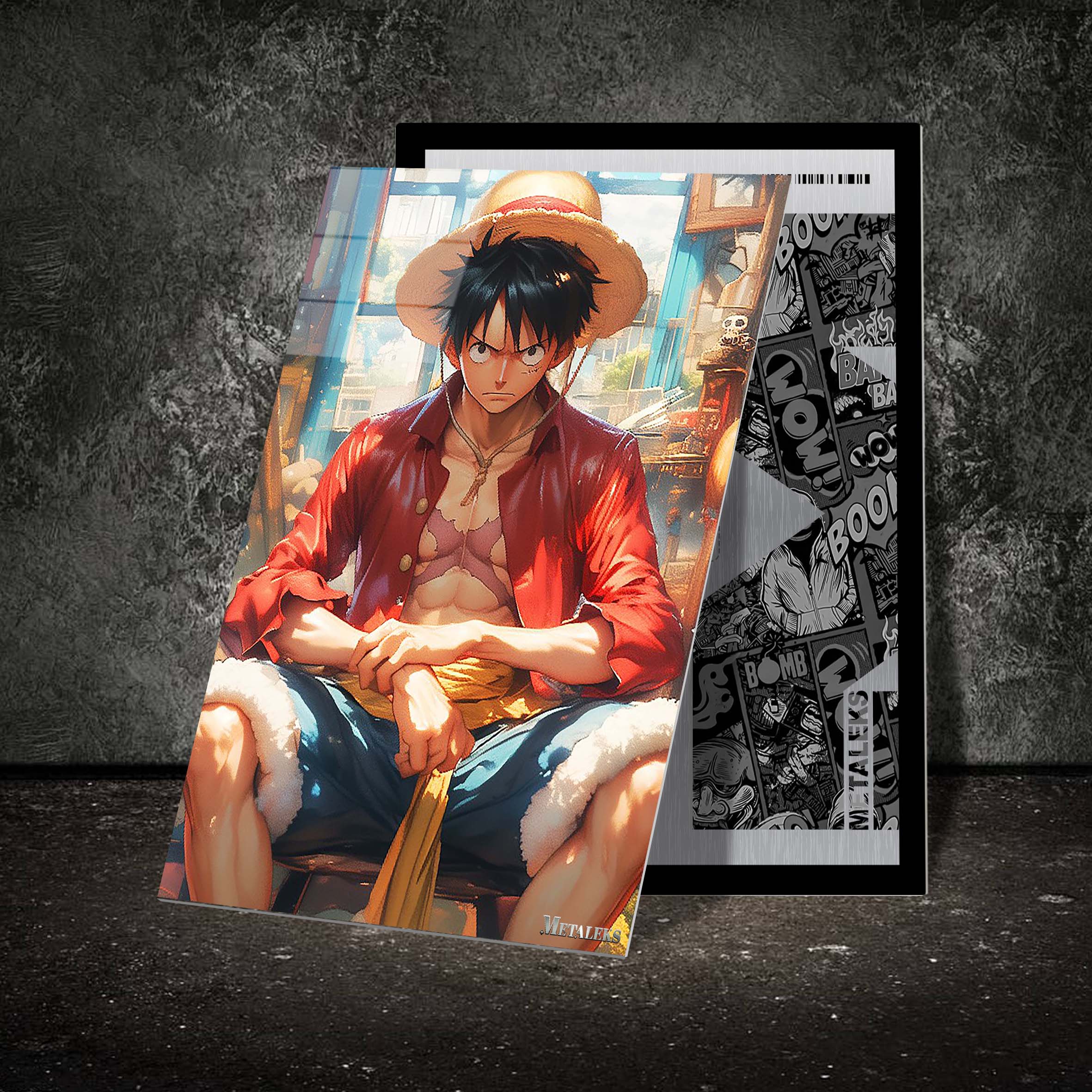 R105 Monkey the luffy sit on the chair