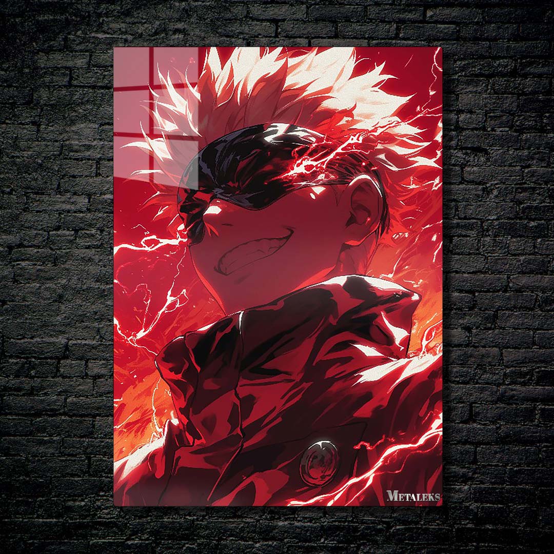 Red Gojo Satoru jujutsu Kaisen