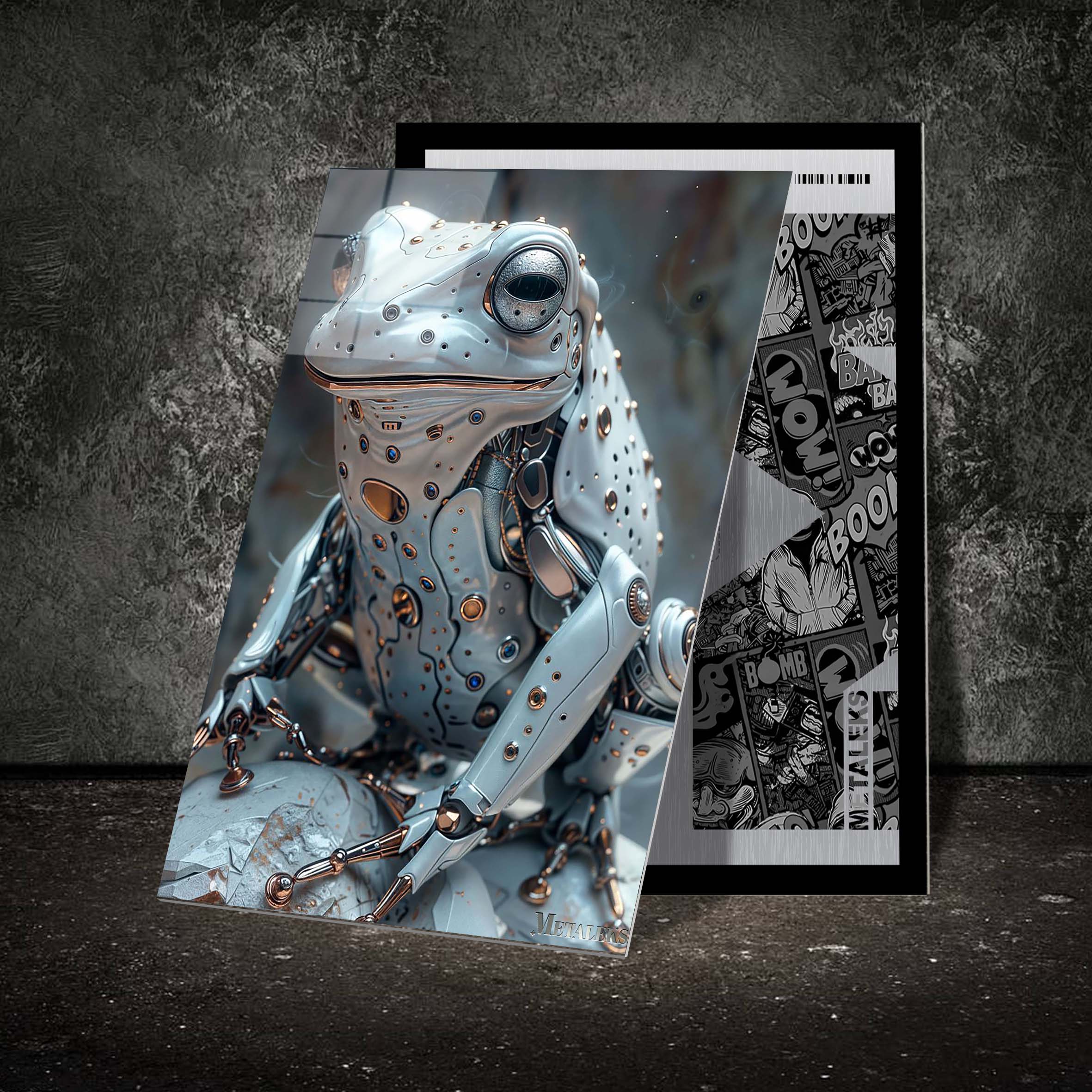 Robotic white frog