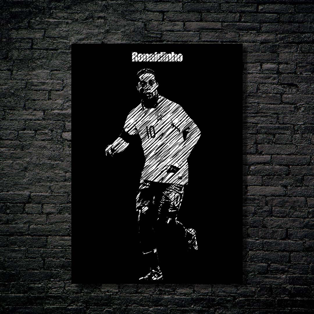 Ronaldinho Black white