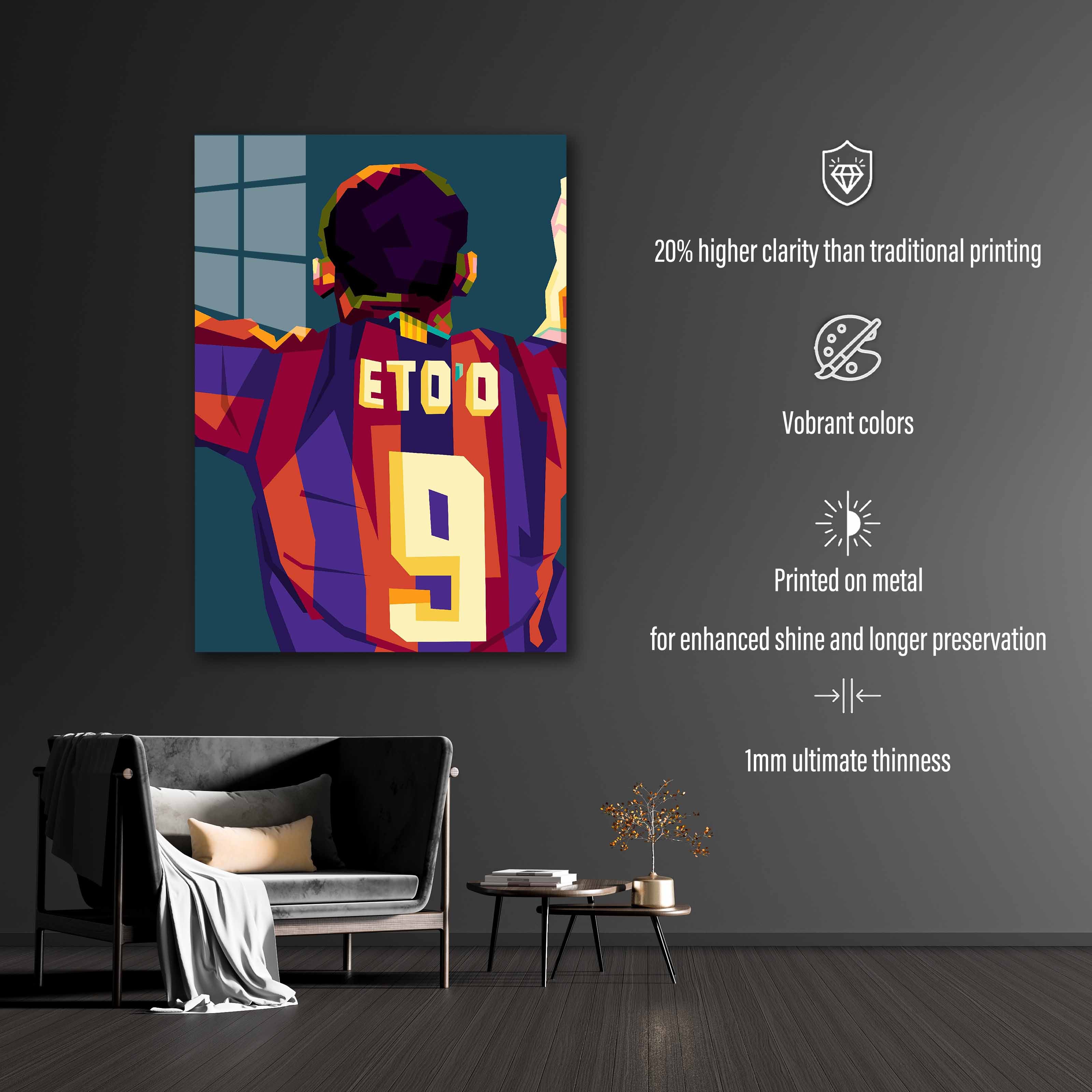 Samuel Eto o in amazing pop art