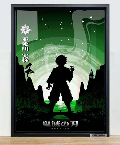 Sanemi shinazugawa demon slayer, silhouette