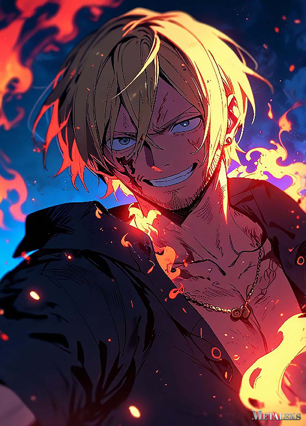 Sanji Smoke Fire