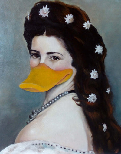 Sissi Daisy Duck- KUNSTWERK VON katysart.artis