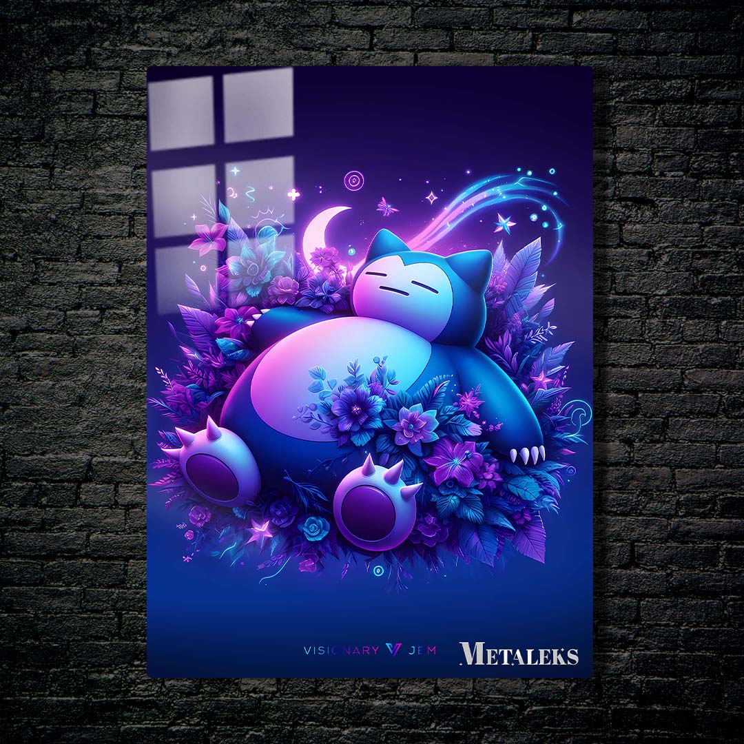 Snorlax Floral | Pokemon