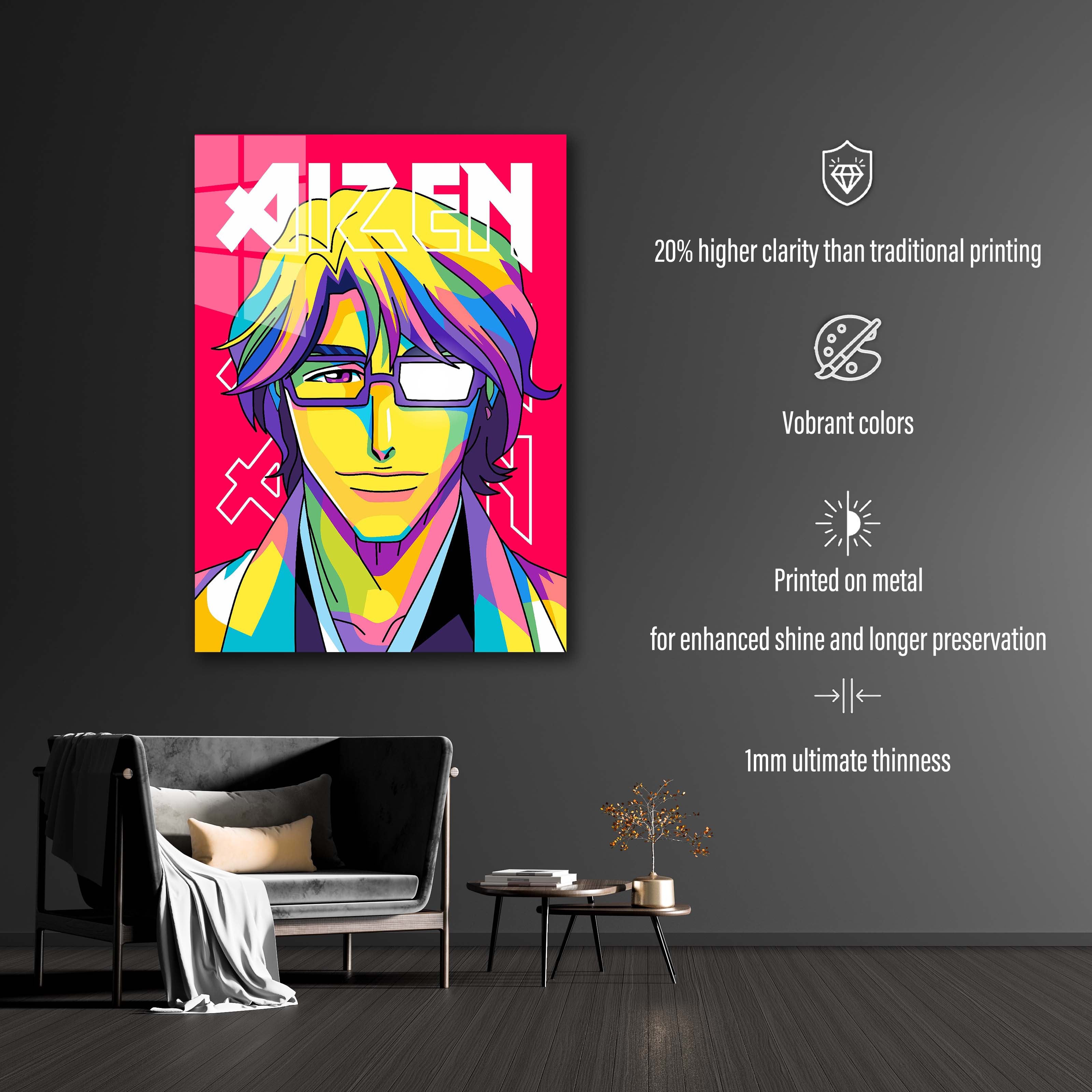 Sosuke Aizen in WPAP Style