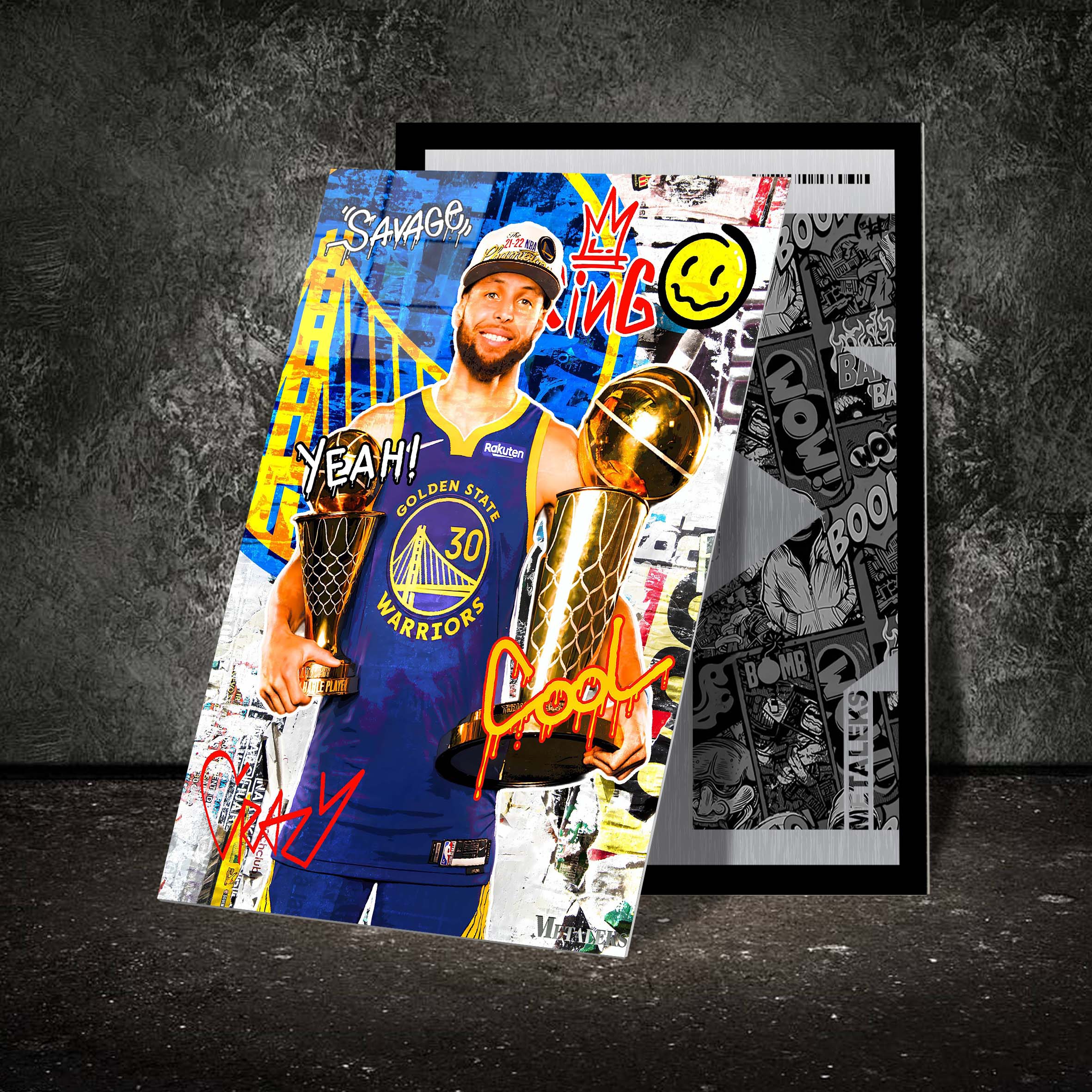 Stephen Curry Golden State Warriors Graffiti