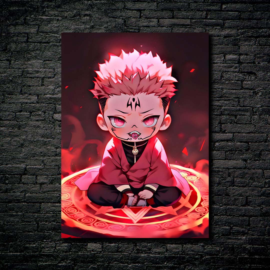 Sukuna Chibi Art from JJK anime