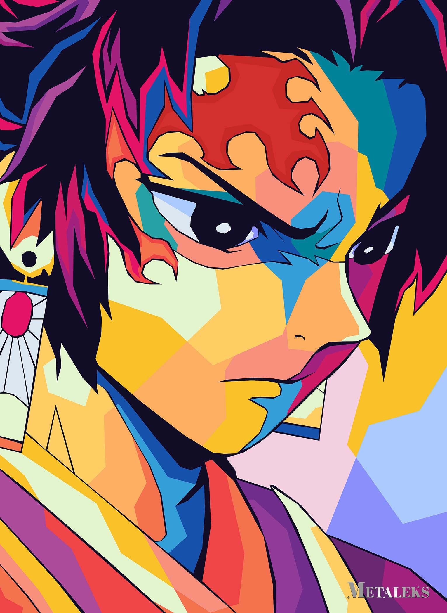 Tanjiro Wpap Pop Art style