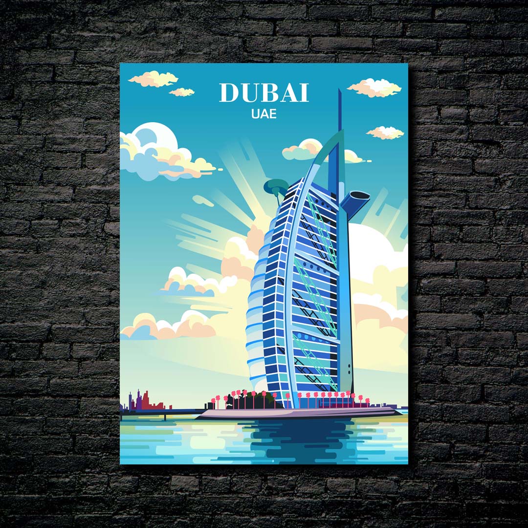 Travel Poster Dubai UAE