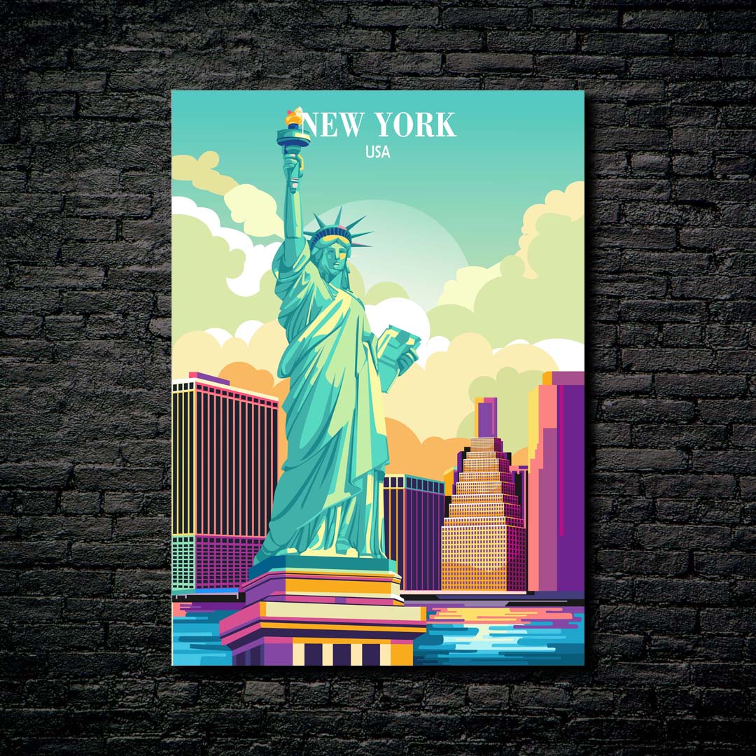 Travel Poster New York City USA