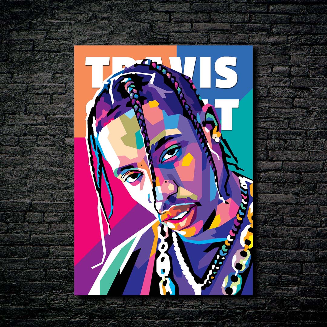 Travis Scott in WPAP Style